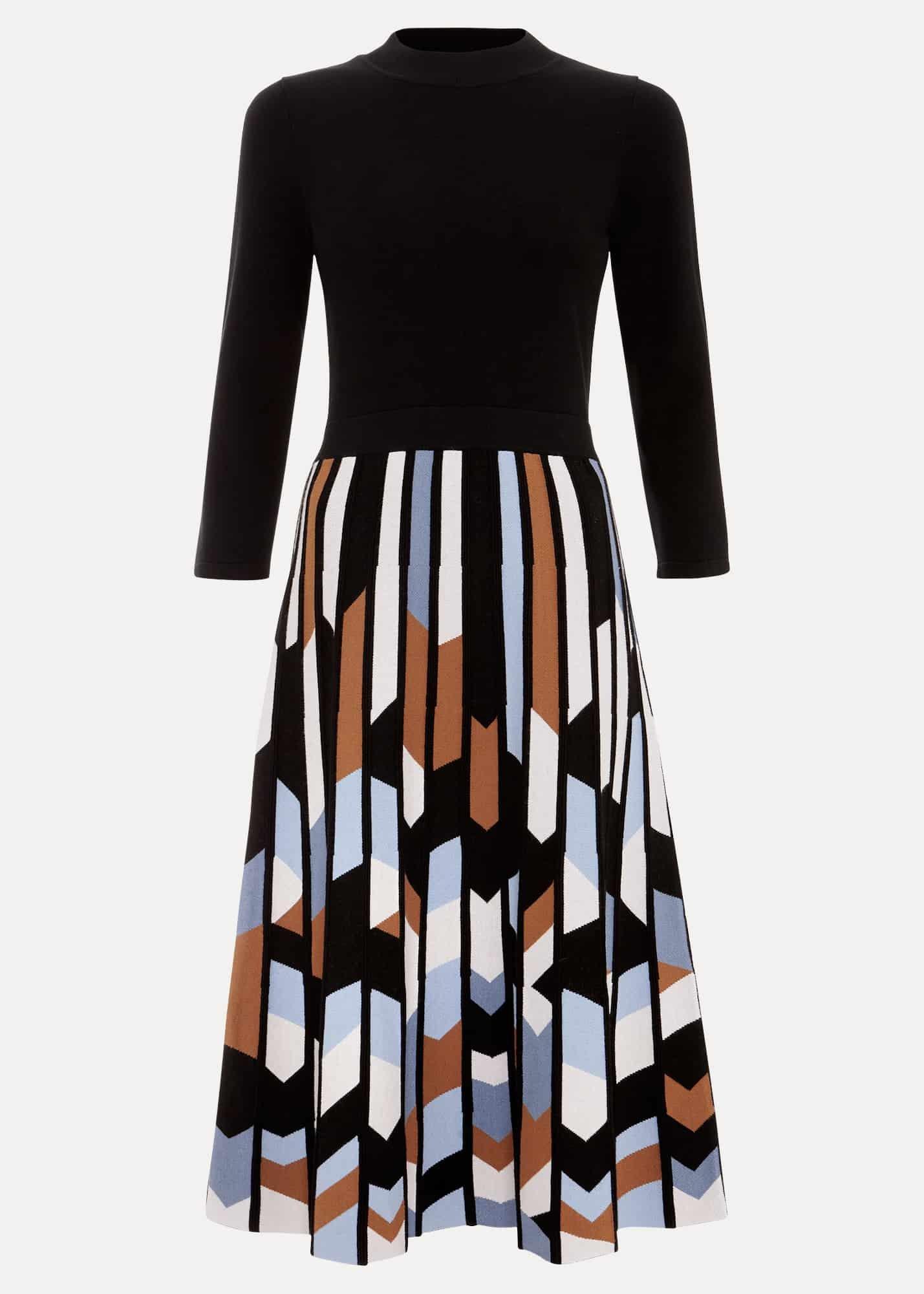 Maci Pleated Sunray Midi Dress