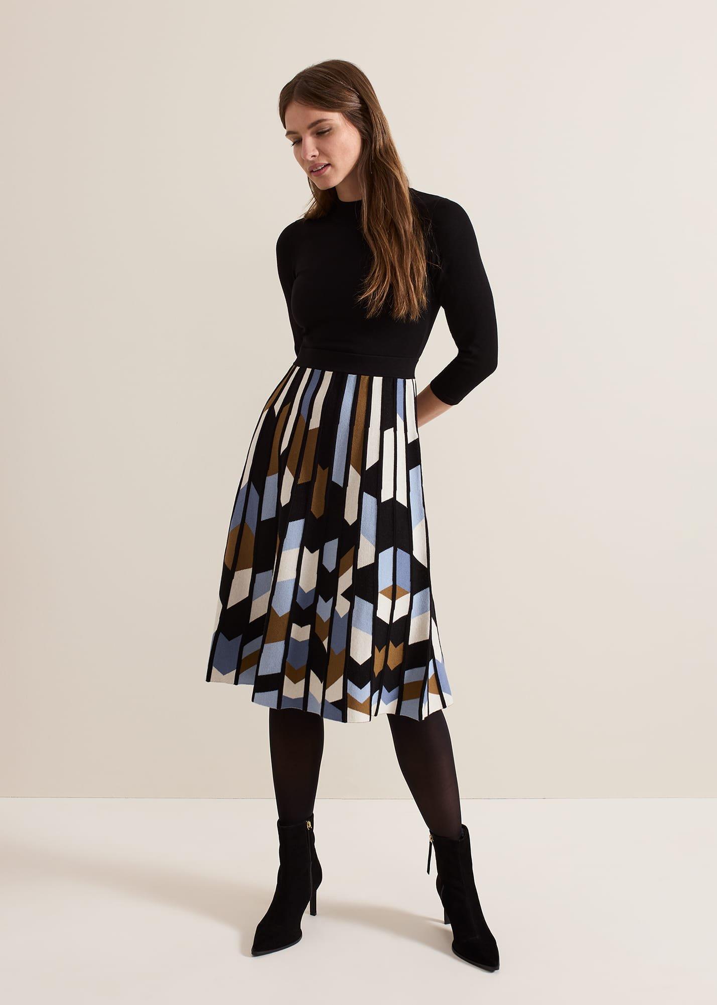 Petite Maci Pleated Sunray Midi Dress