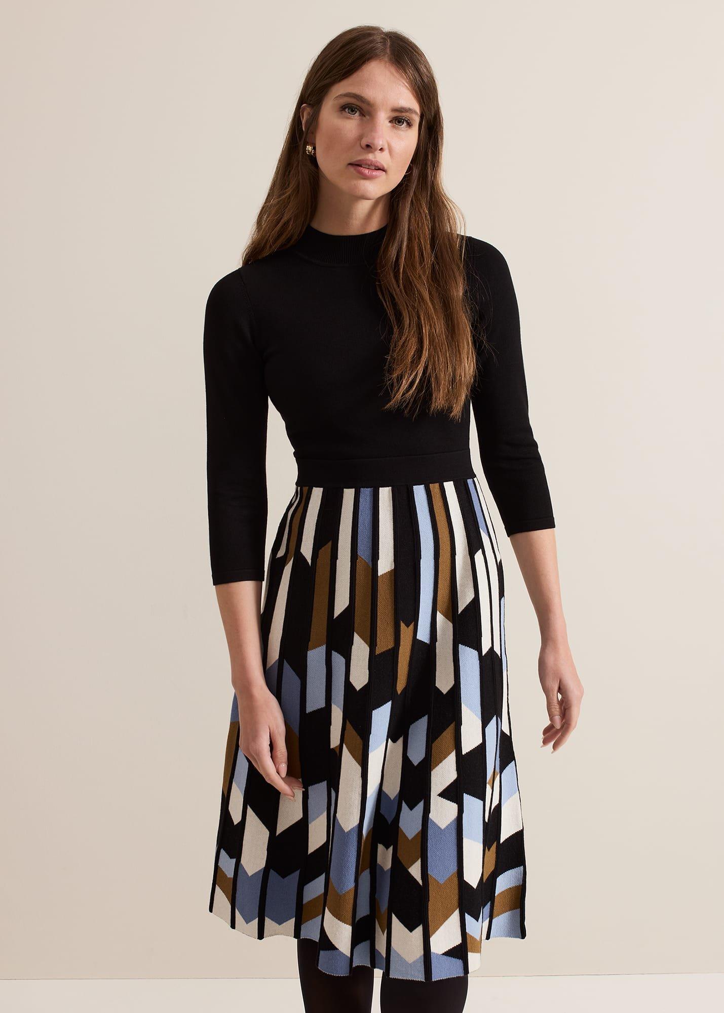 Petite Maci Pleated Sunray Midi Dress