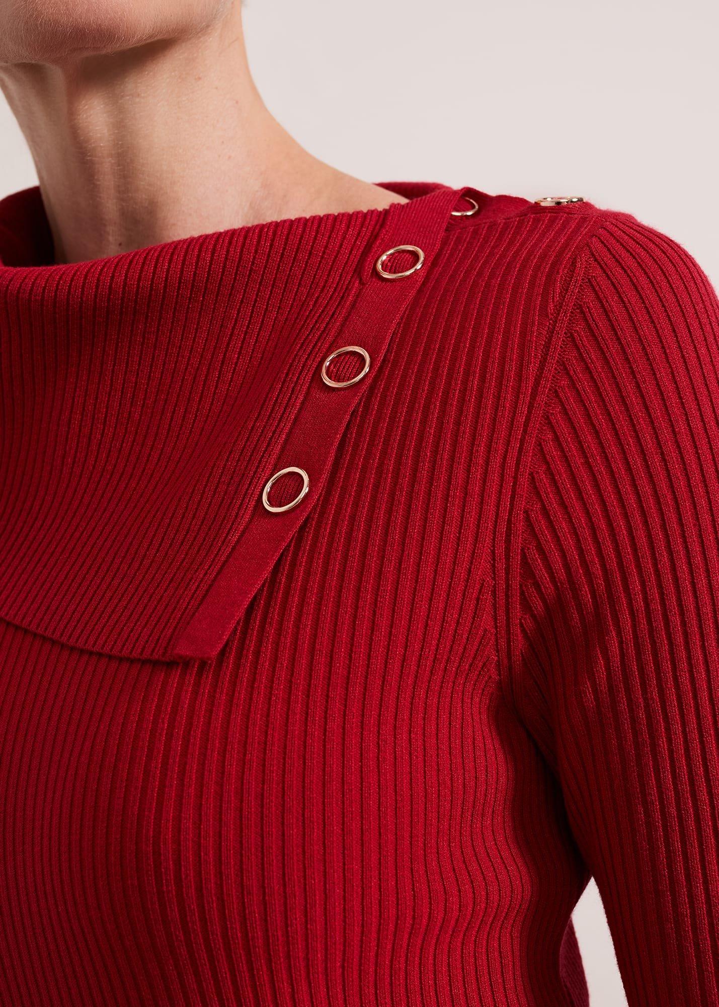 ${product-id}-Willow Popper Column Midi Dress-Red-${view-type}
