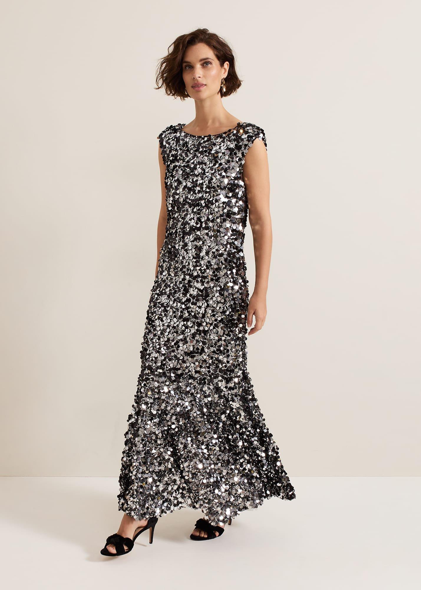 Nina Sequin Maxi Dress