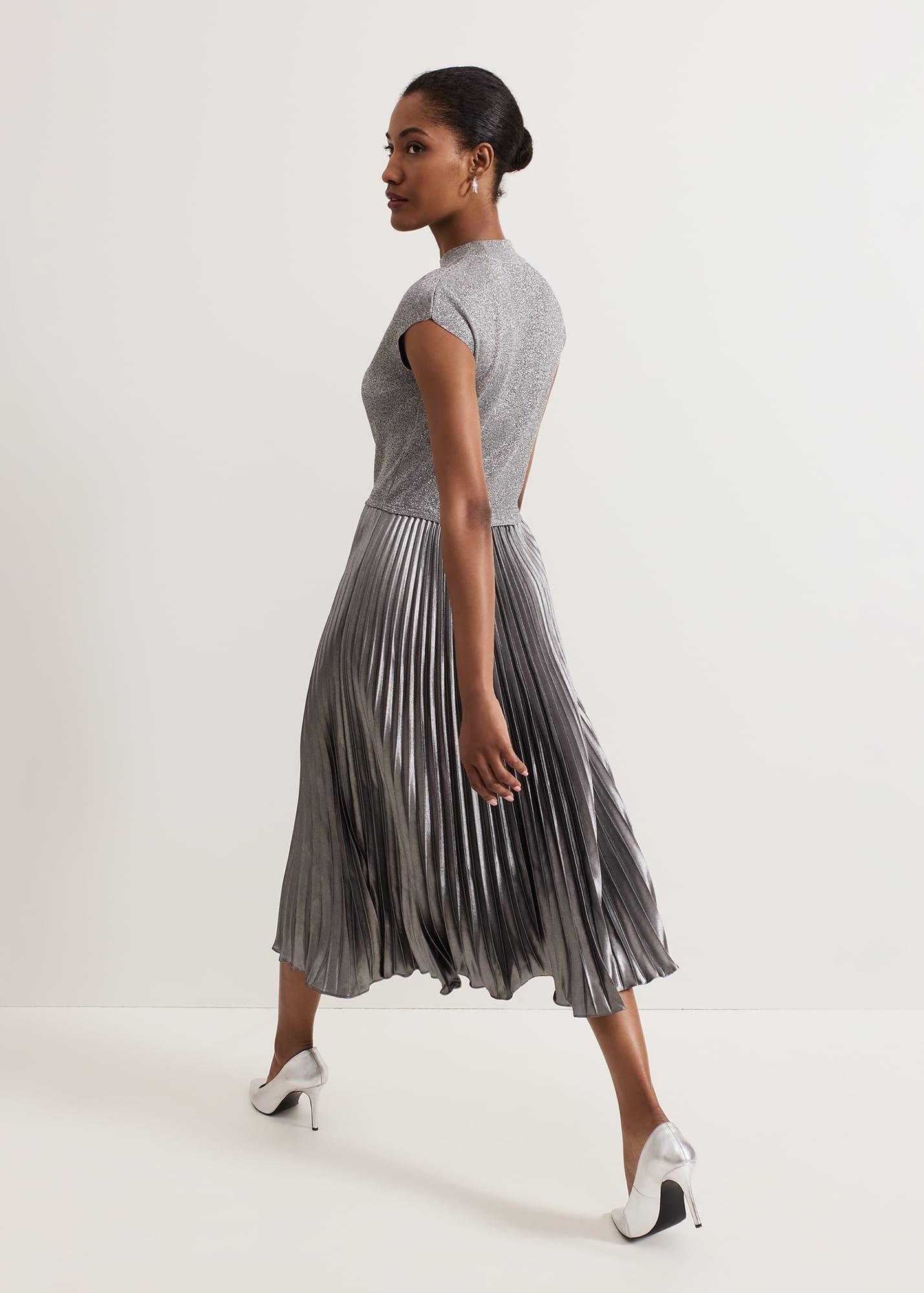 Jayla Metallic Knit Dress