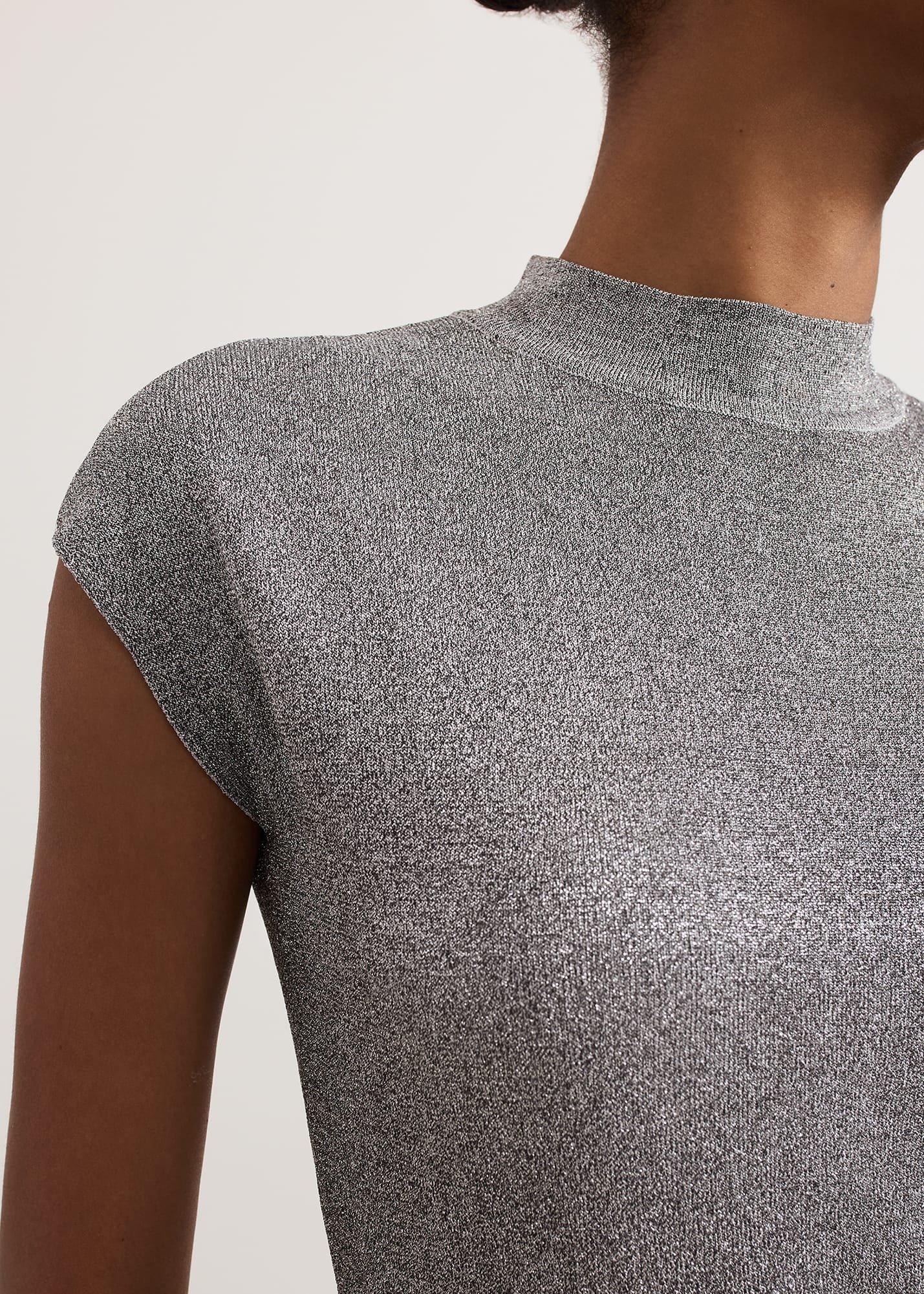 ${product-id}-Jayla Metallic Knit Dress-Silver-${view-type}