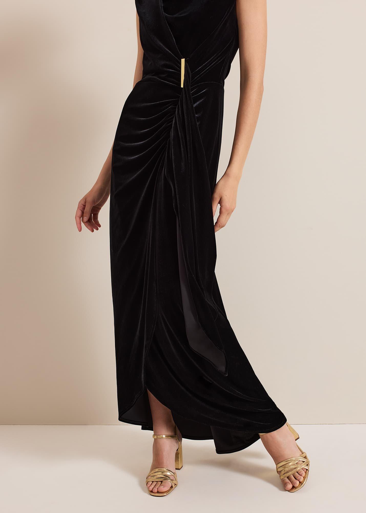 ${product-id}-Donna Black Velvet Maxi Dress-Black-${view-type}