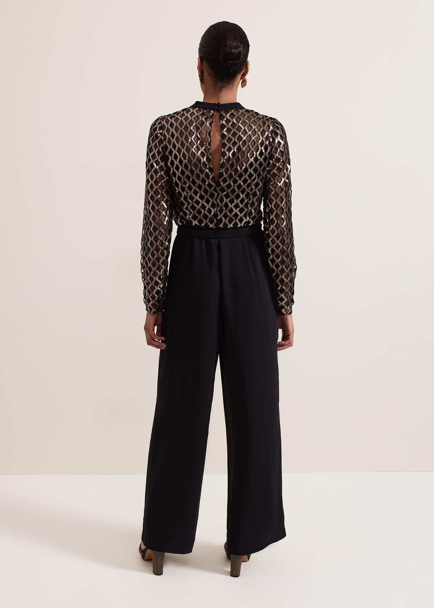 Amelia Sequin Bodice Jumpsuit