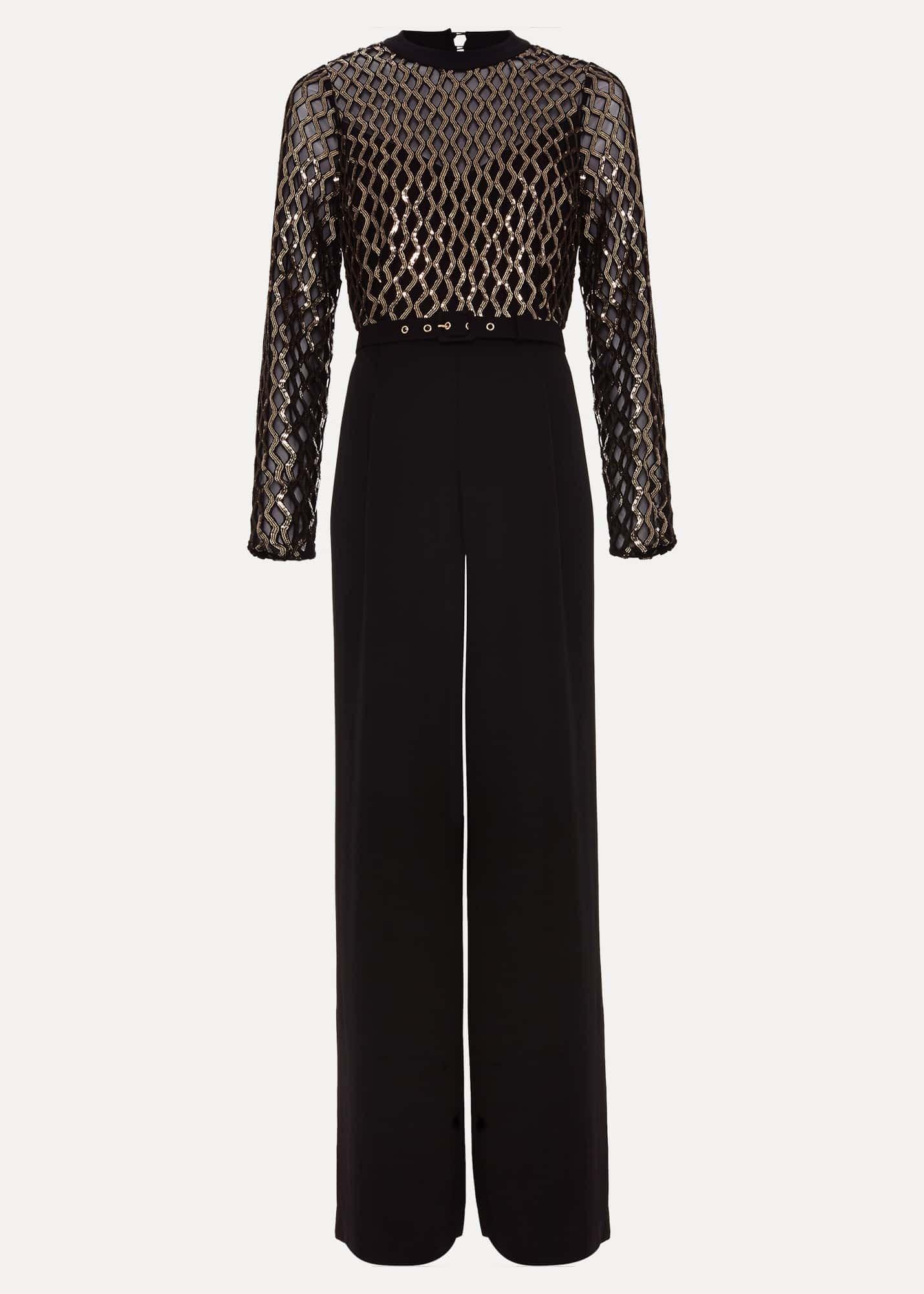 Amelia Sequin Bodice Jumpsuit