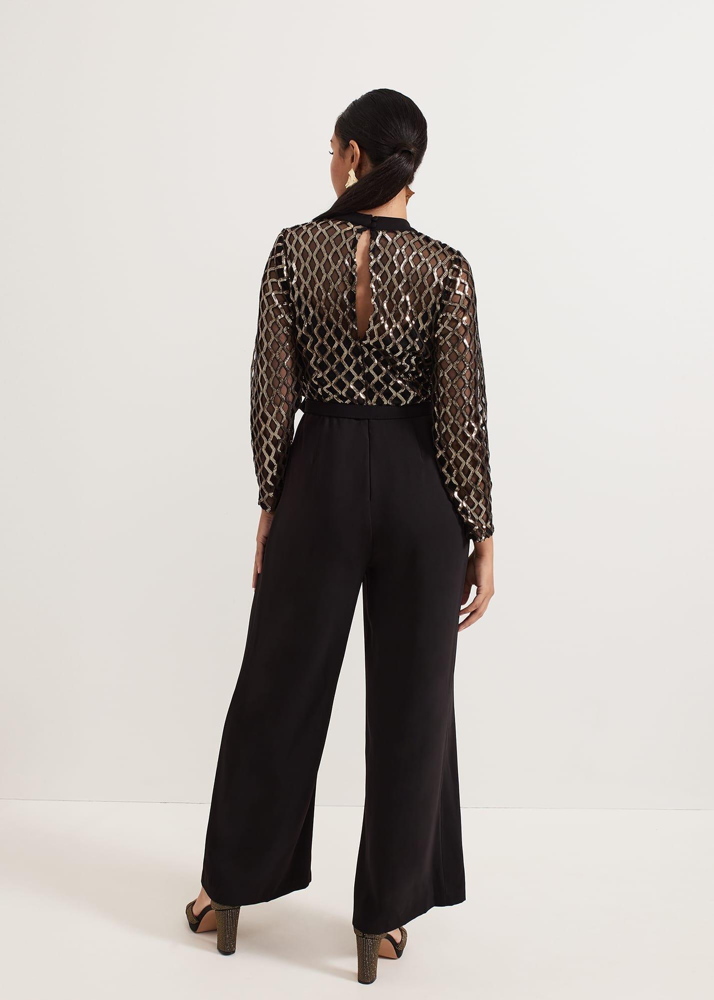 Petite Amelia Sequin Bodice Jumpsuit