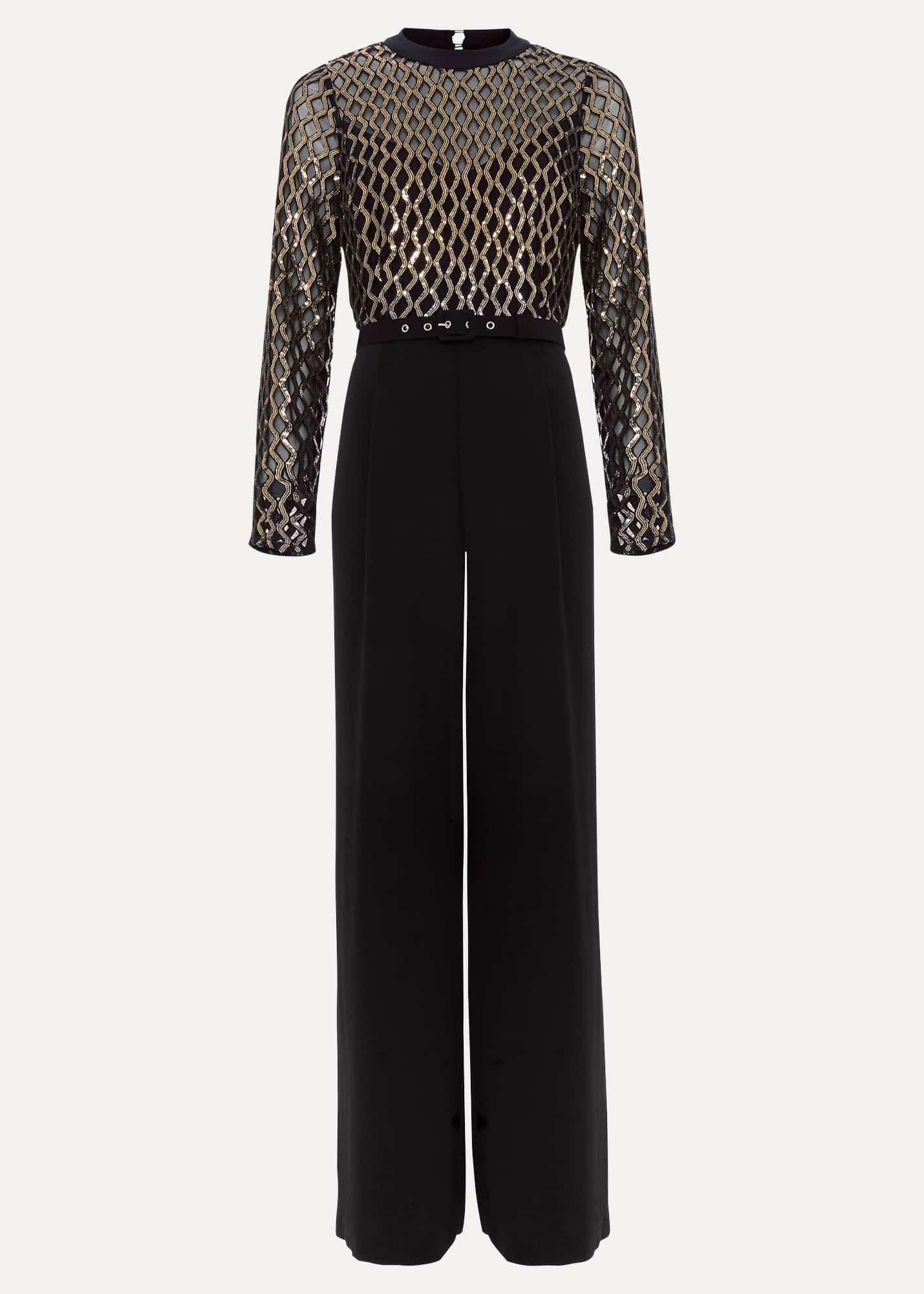 Petite Amelia Sequin Bodice Jumpsuit