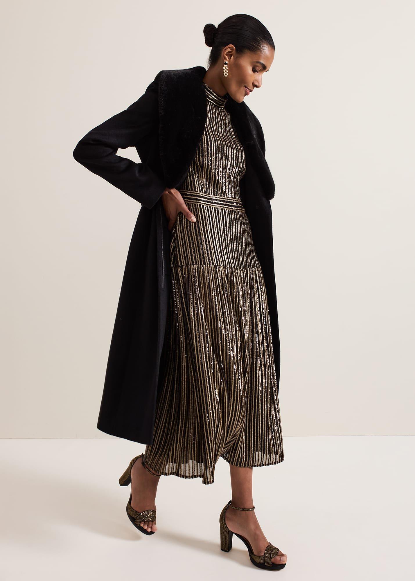 ${product-id}-Gloria Sequin Stripe Midi Dress-Black/Multi-${view-type}