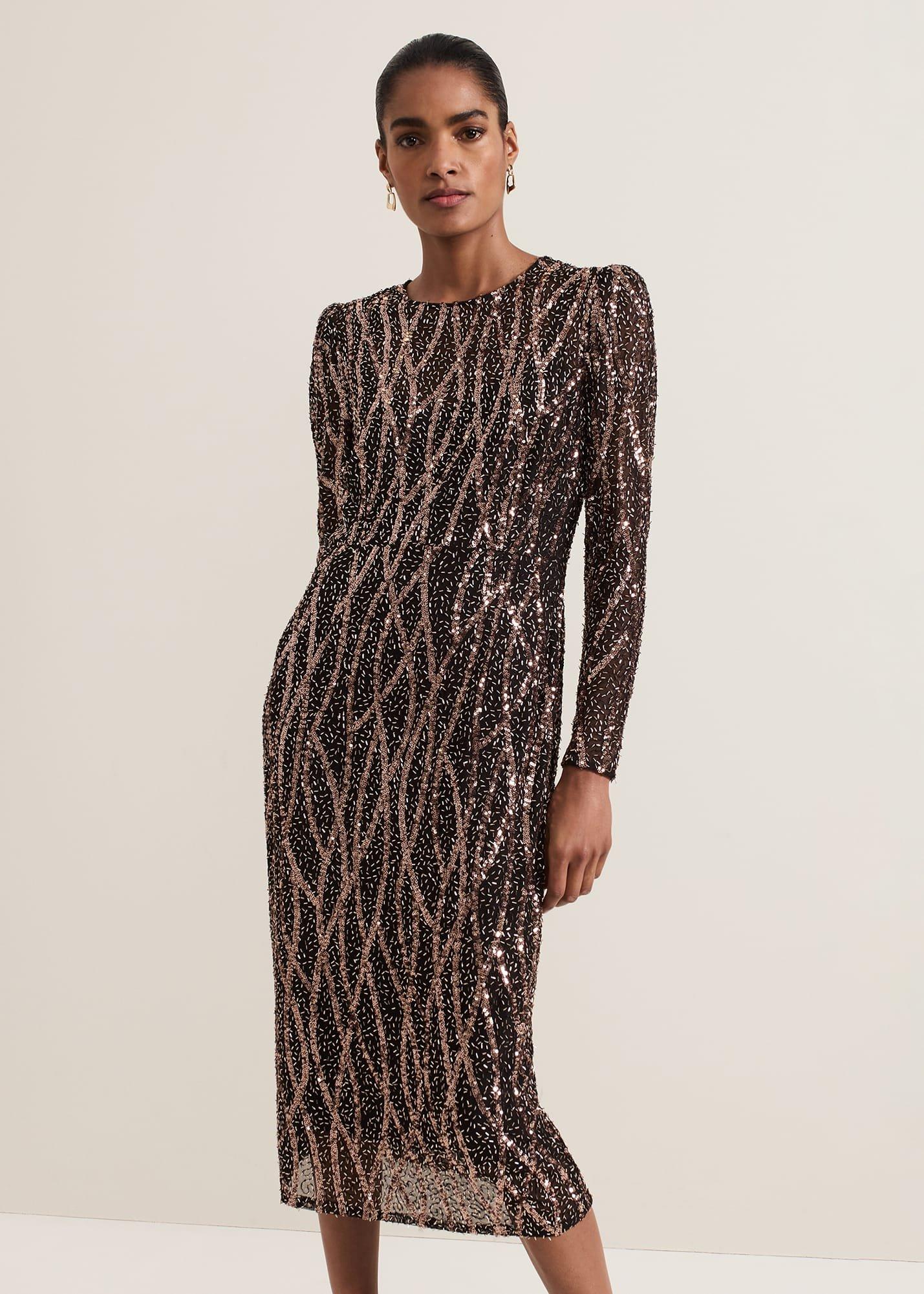 Kaleigh Sequin Midi Dress