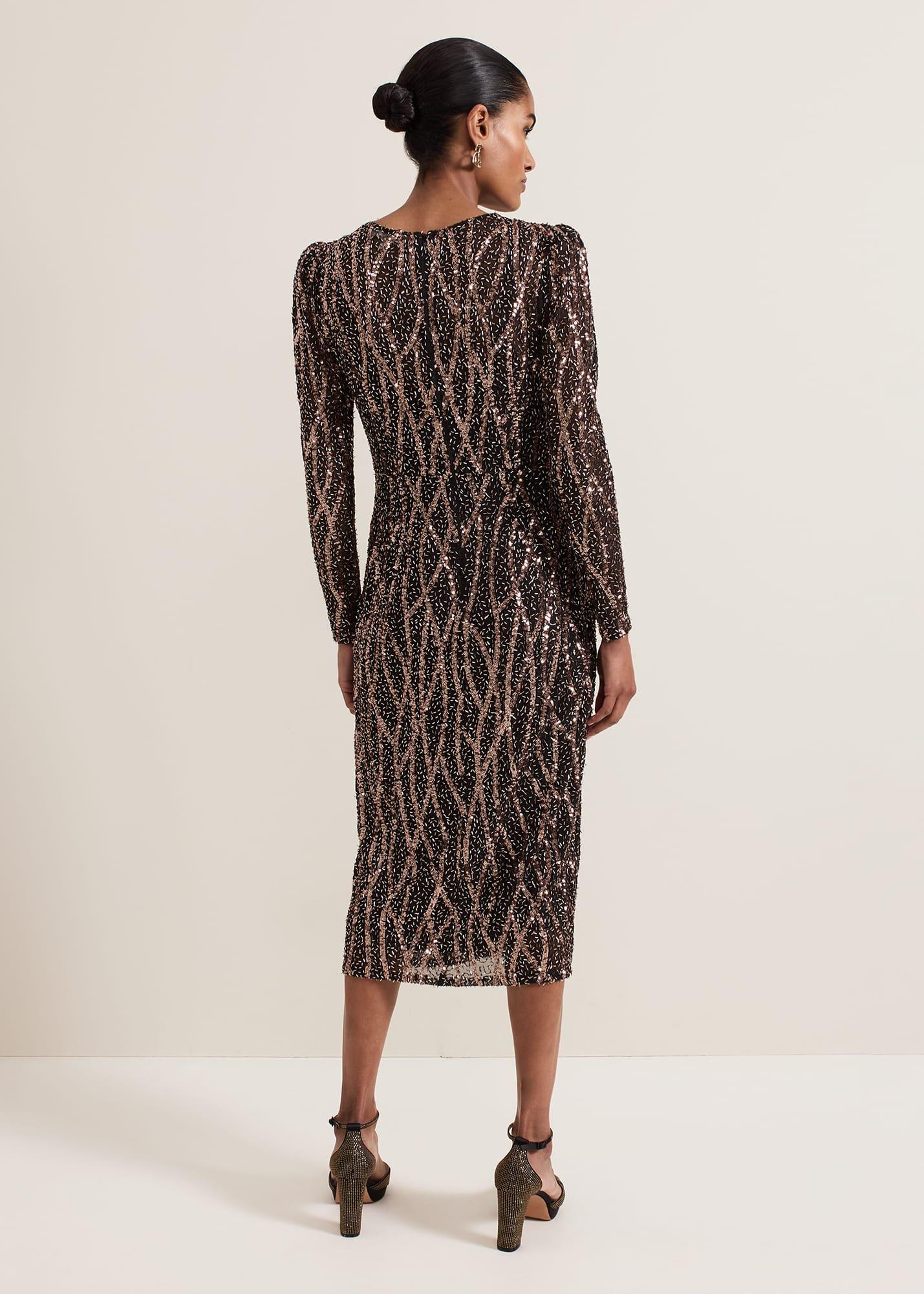 Kaleigh Sequin Midi Dress