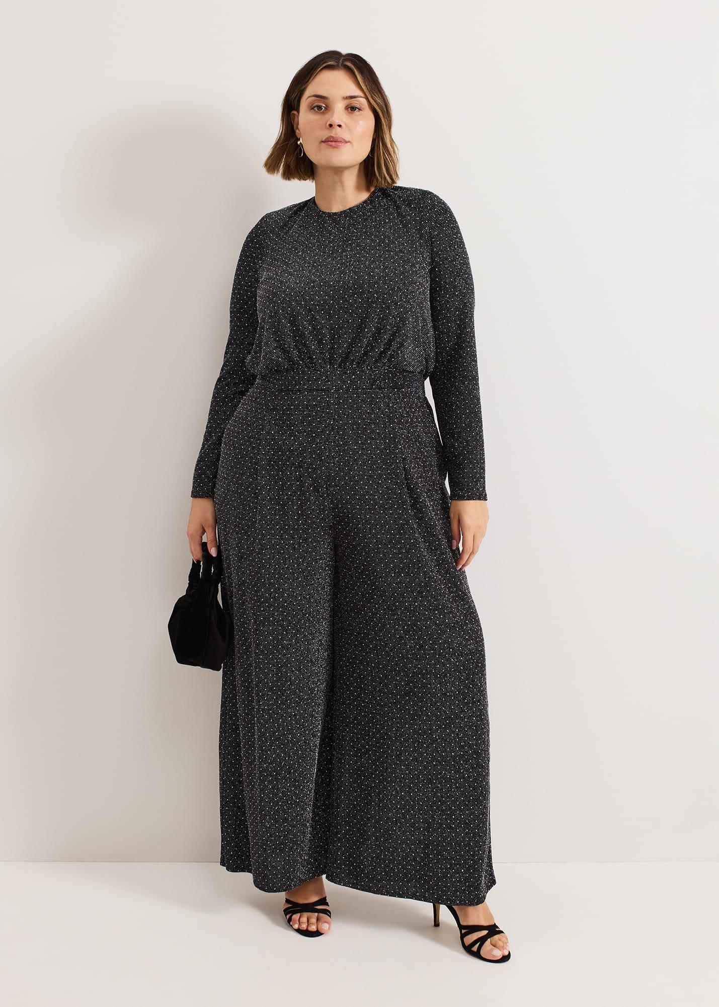 Sasha Black Sparkle Jumpsuit