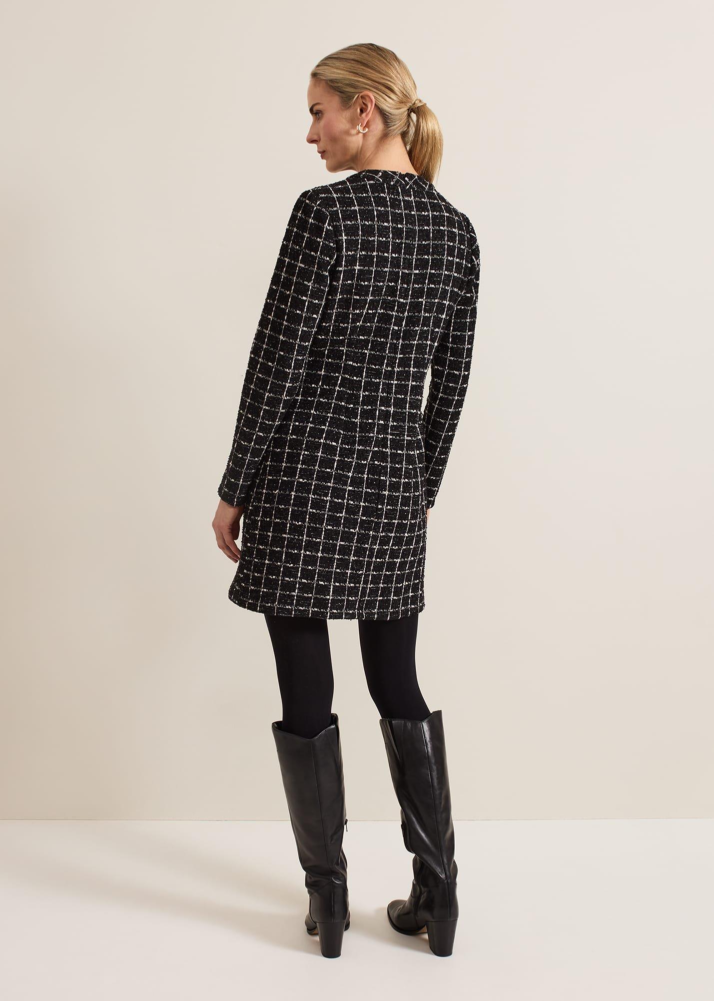 Mylee Black Tweed Tunic Dress