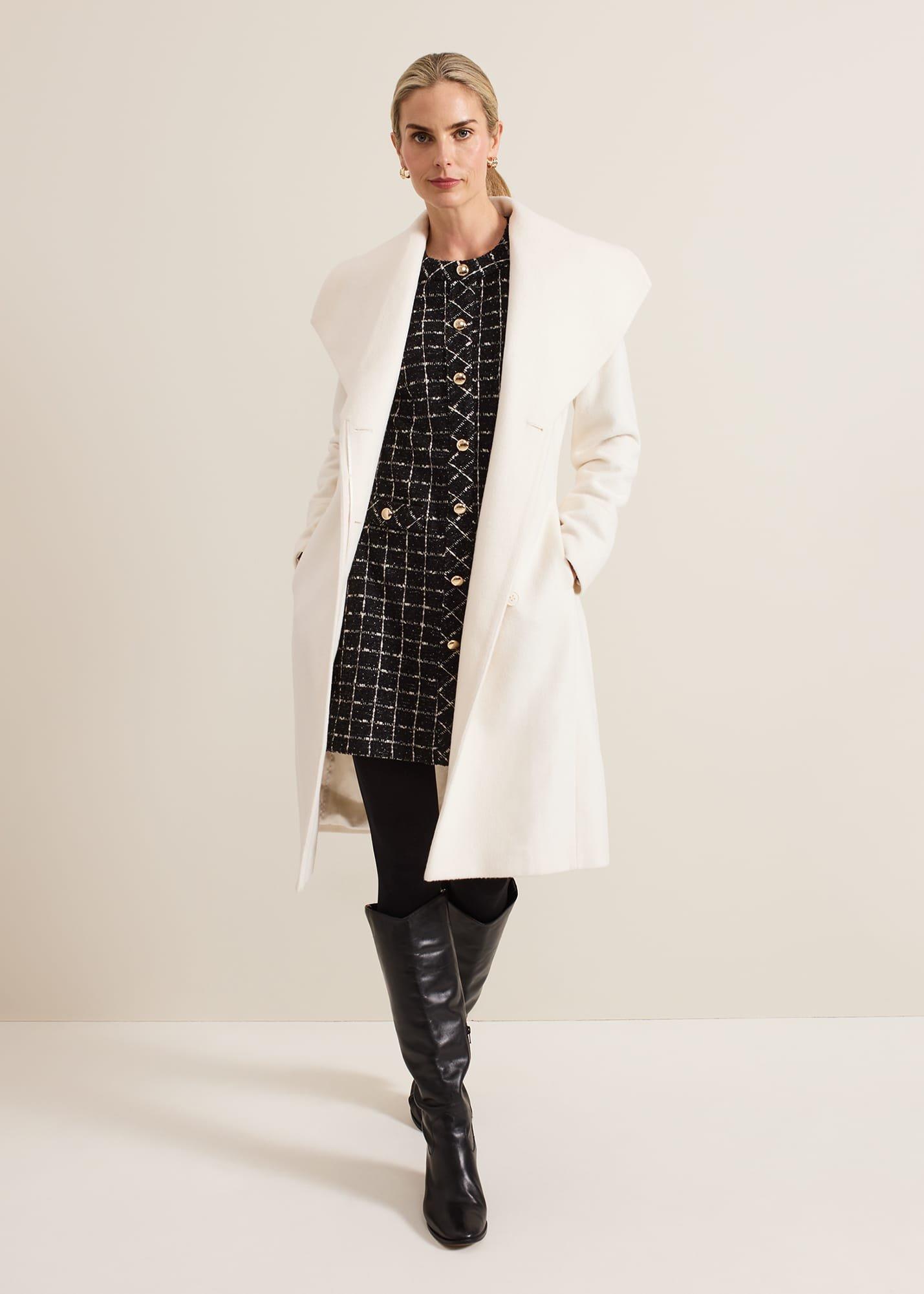 Mylee Black Tweed Tunic Dress