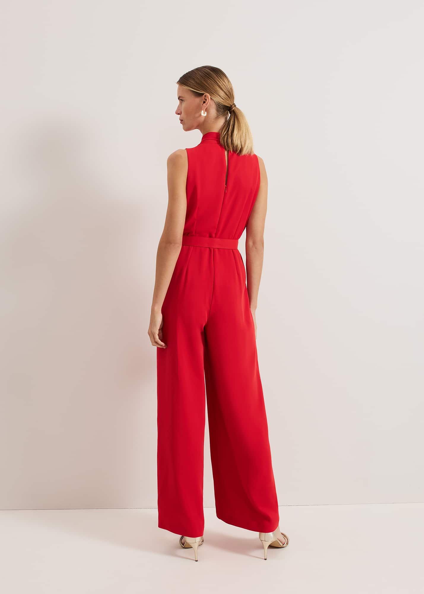 Elika Red Jumpsuit