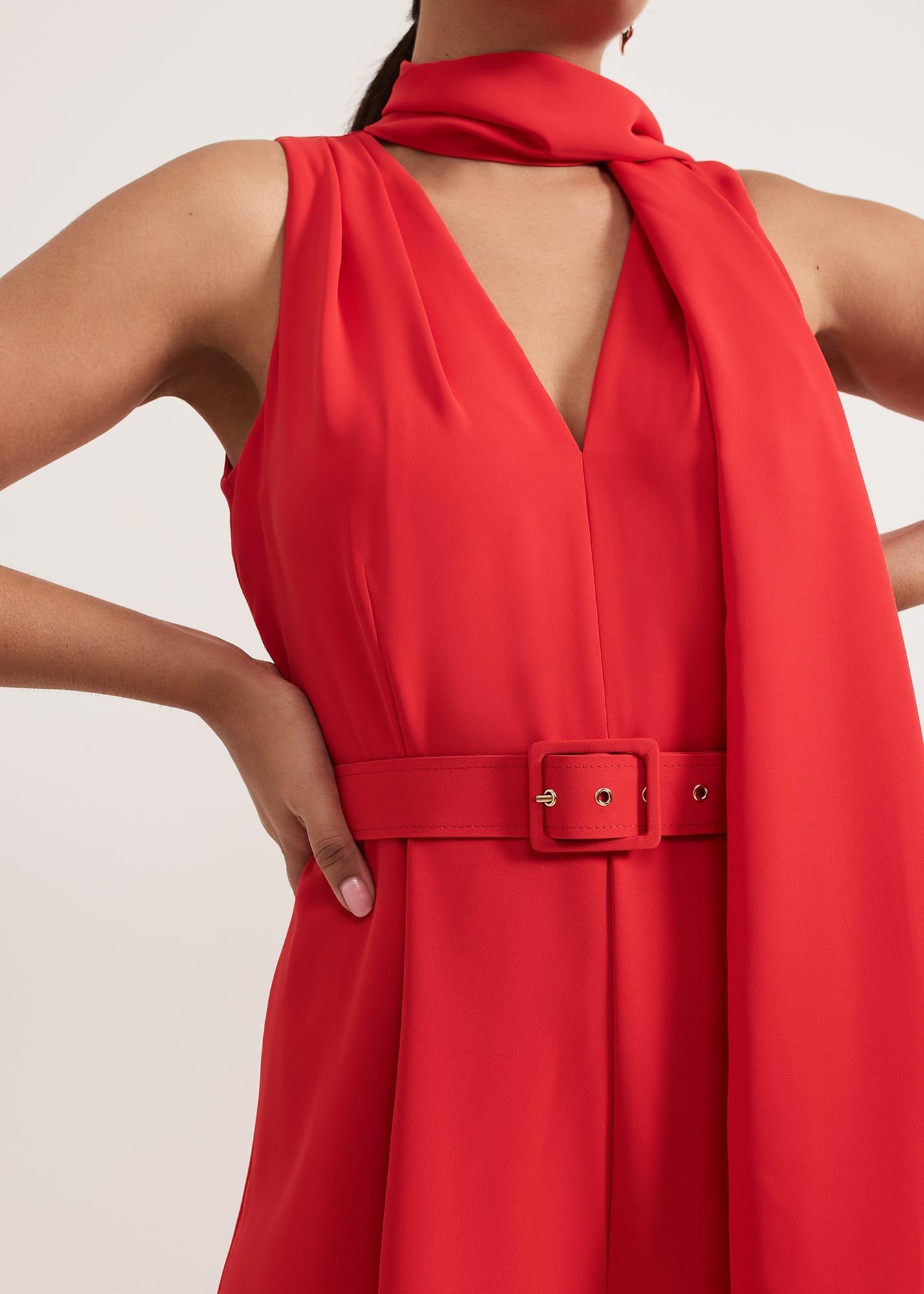 ${product-id}-Petite Elika Red Jumpsuit-Red-${view-type}