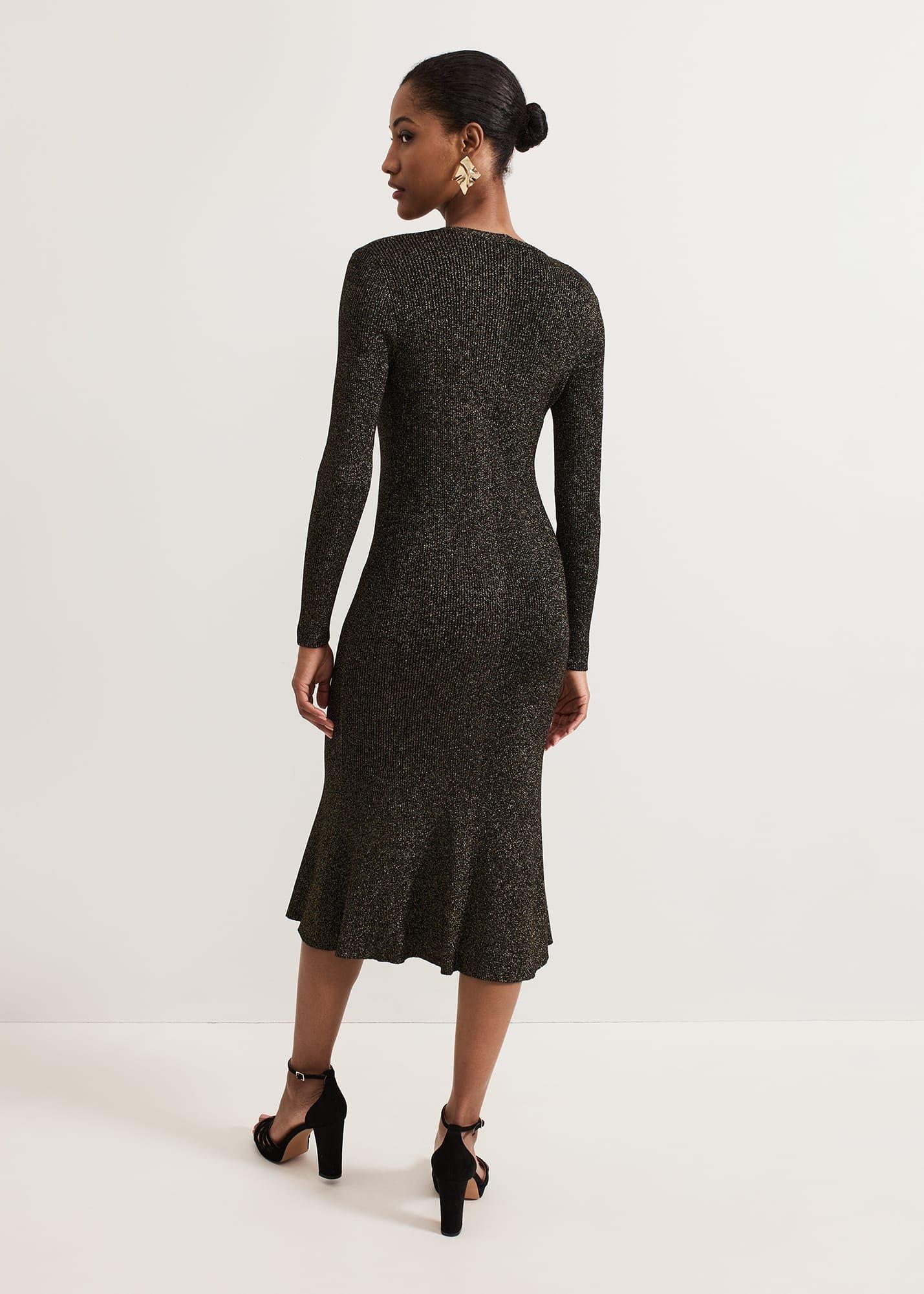 Tillie Shimmer Flippy Hem Dress