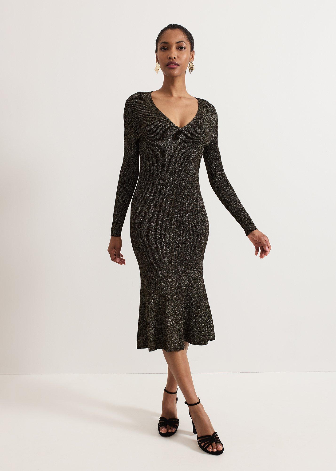 ${product-id}-Tillie Lurex Flippy Hem Dress-Gold-${view-type}