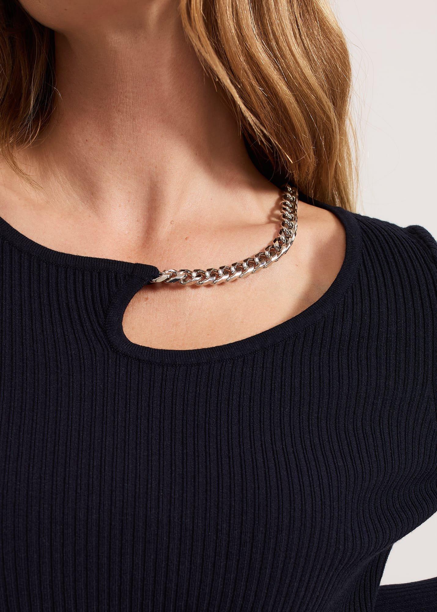 ${product-id}-Nia Necklace Mini Dress-Navy-${view-type}