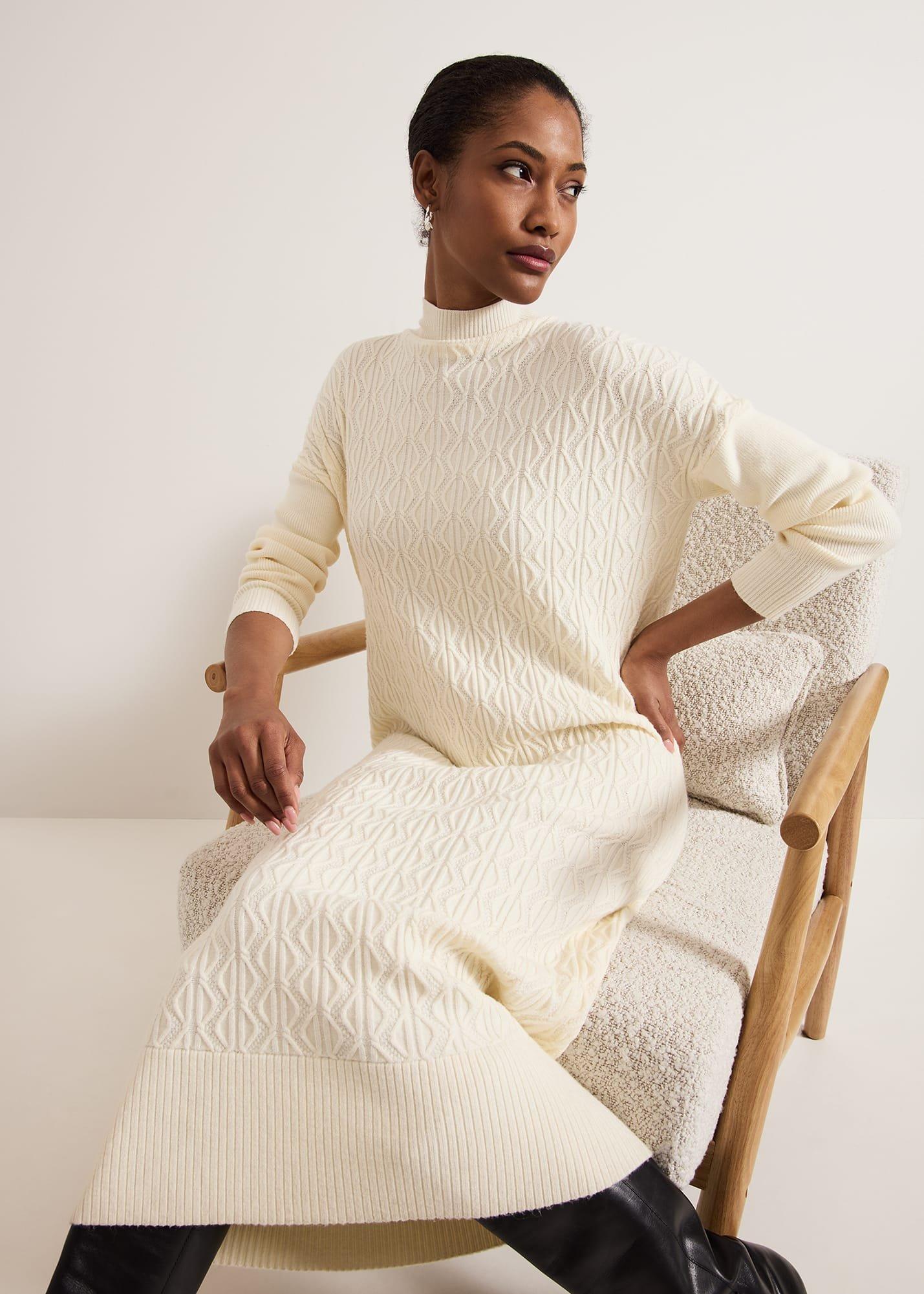 ${product-id}-Cadie Cable Knit Dress-Winter White-${view-type}