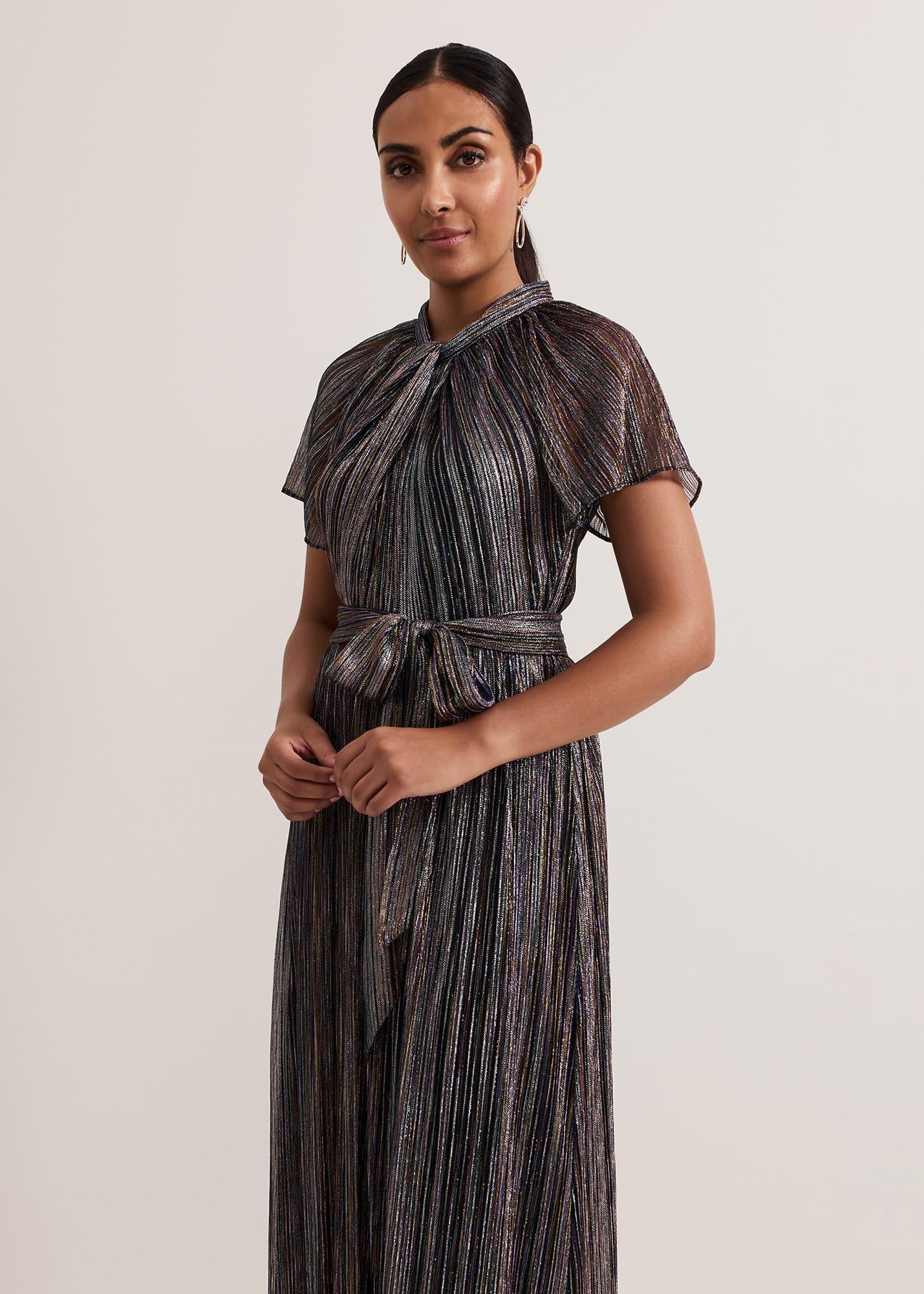 ${product-id}-Petite Riah Shimmer Maxi Dress-Multi-Coloured-${view-type}