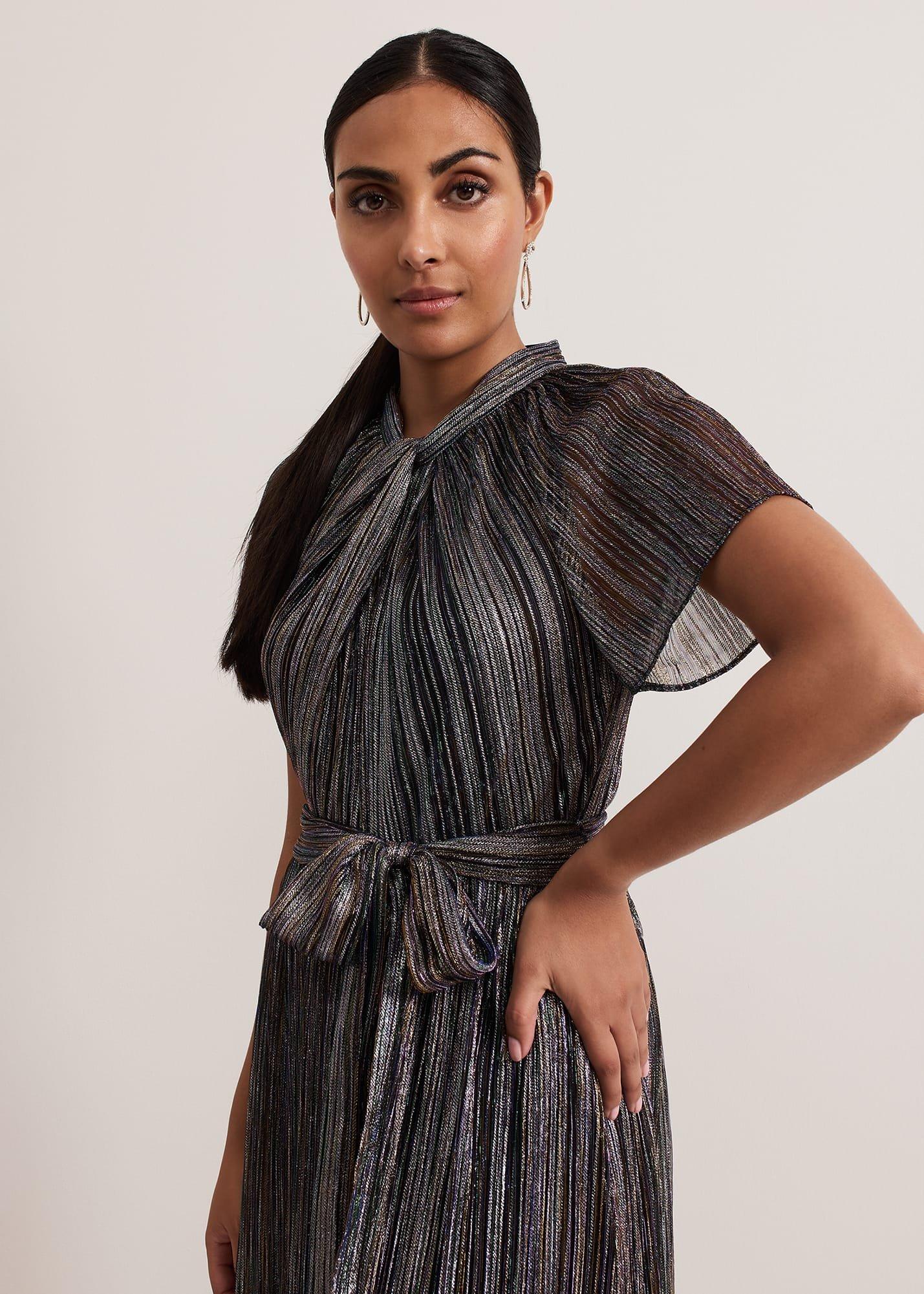 ${product-id}-Petite Riah Shimmer Maxi Dress-Multi-Coloured-${view-type}