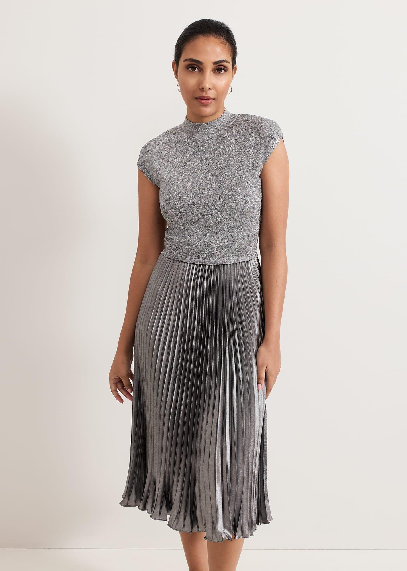Jayla Metallic Knit Dress