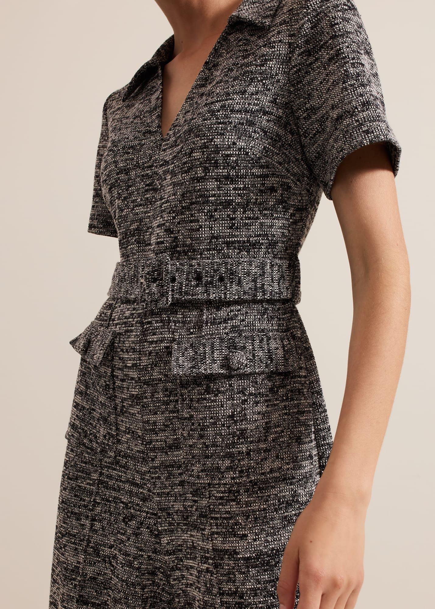 Lavinia Grey Tweed Wide Leg Jumpsuit | Phase Eight UK |