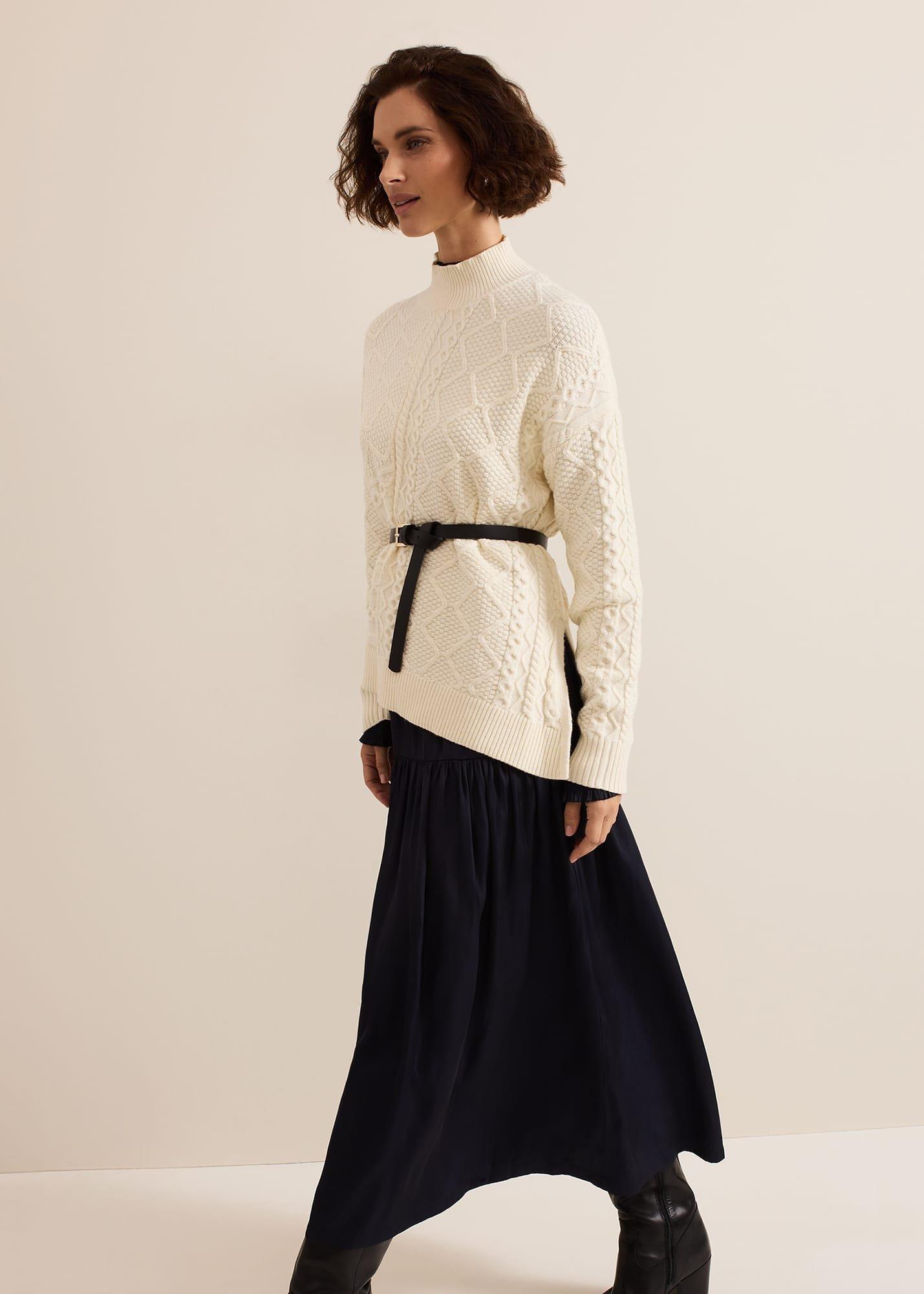 Ornella Navy Satin Dress