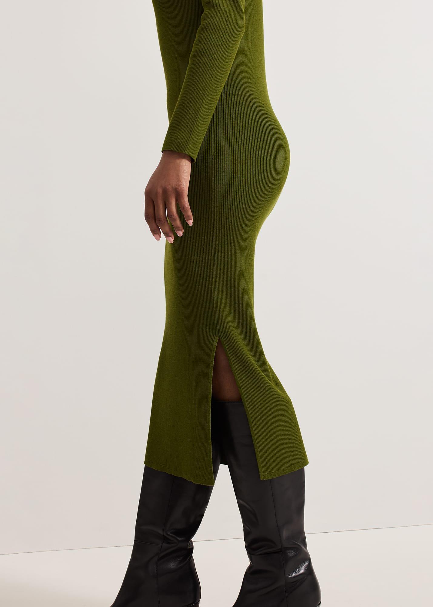 ${product-id}-Lucy Knit Column Dress-Green-${view-type}