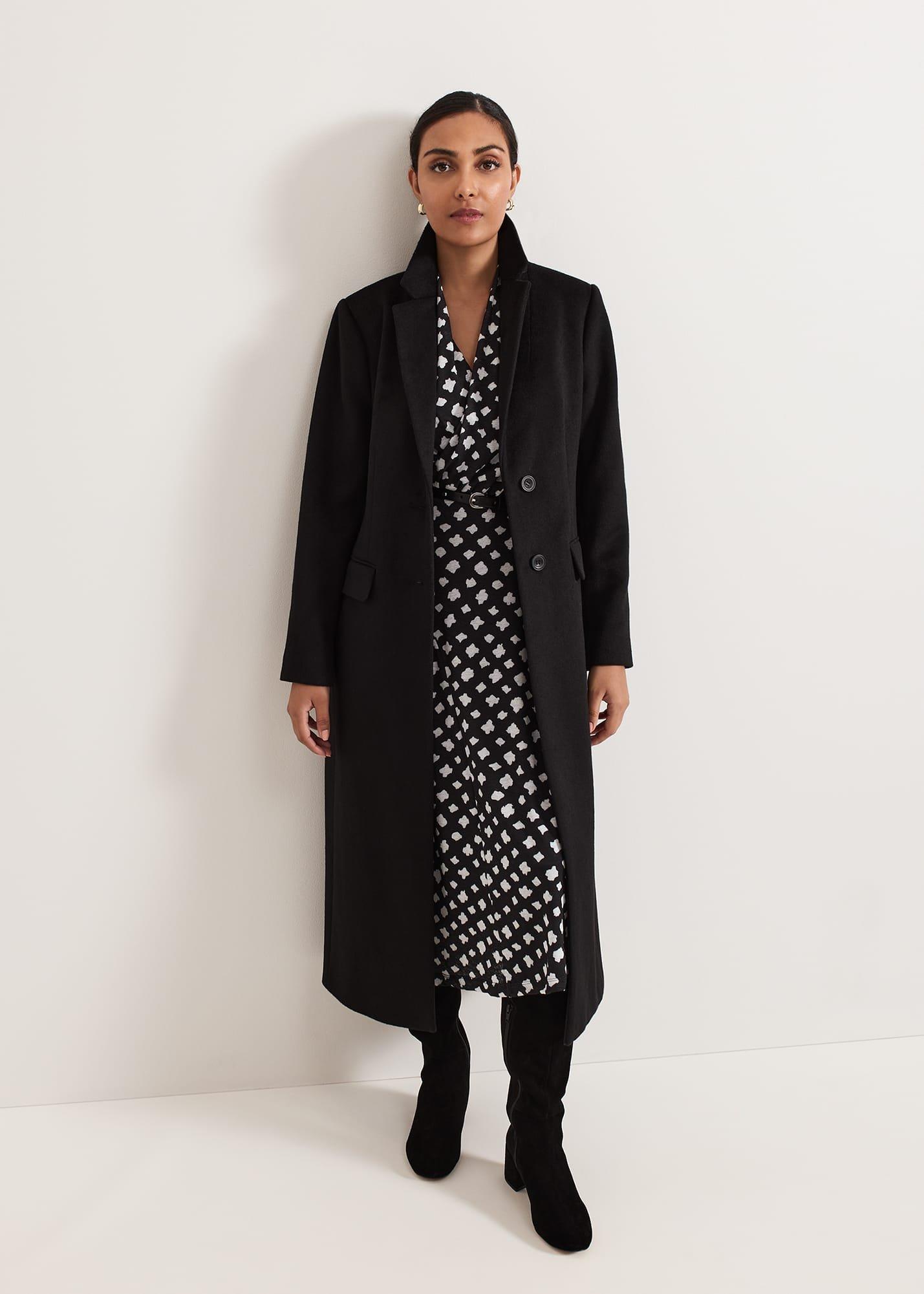 Petite Caitlin Black Printed Mesh Dress