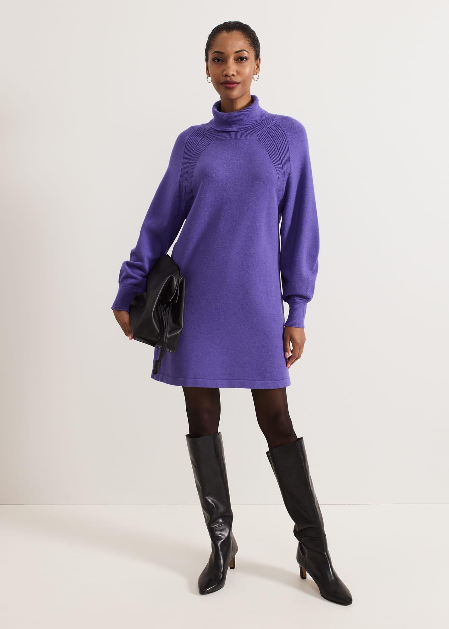 ${product-id}-Ellie Knit Jumper Dress-Purple-${view-type}