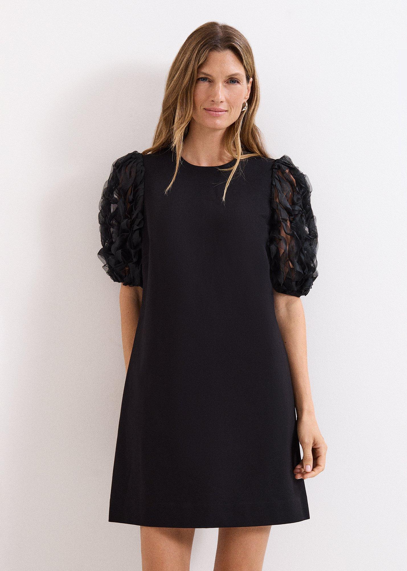 Aida Black Shift Dress