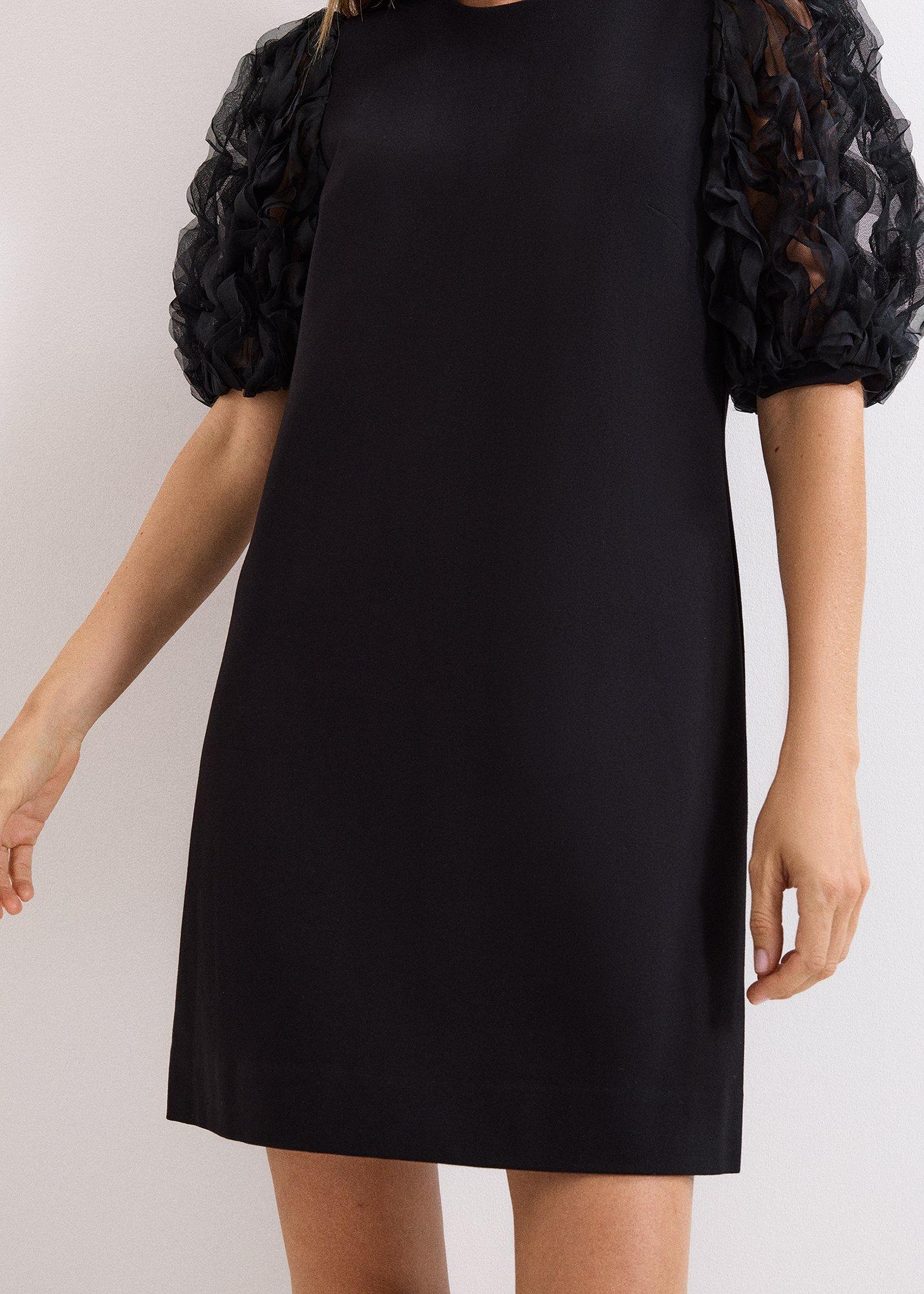 Aida Black Shift Dress