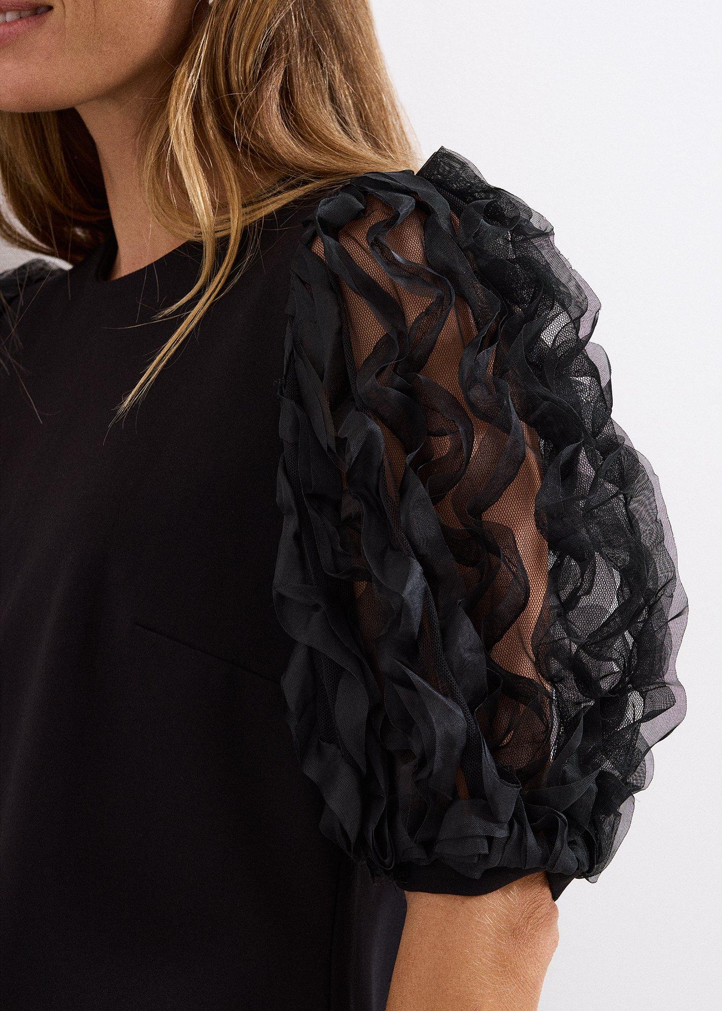 Aida Black Shift Dress
