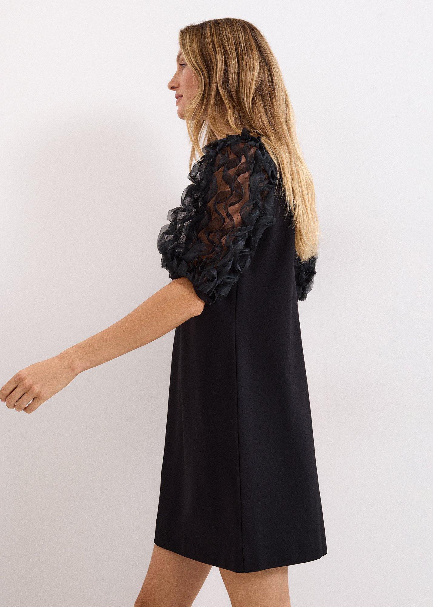 Aida Black Shift Dress
