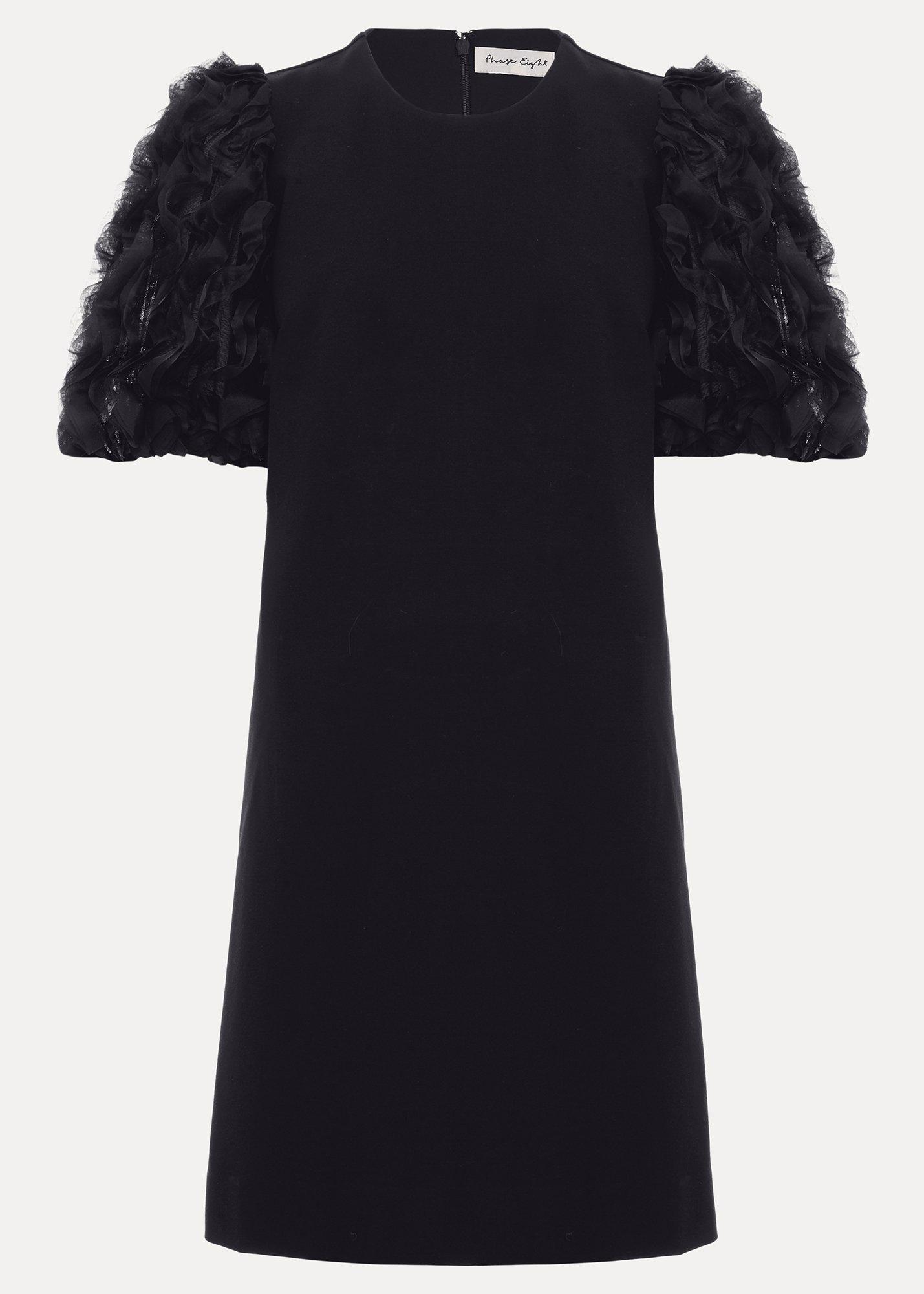 Aida Black Shift Dress