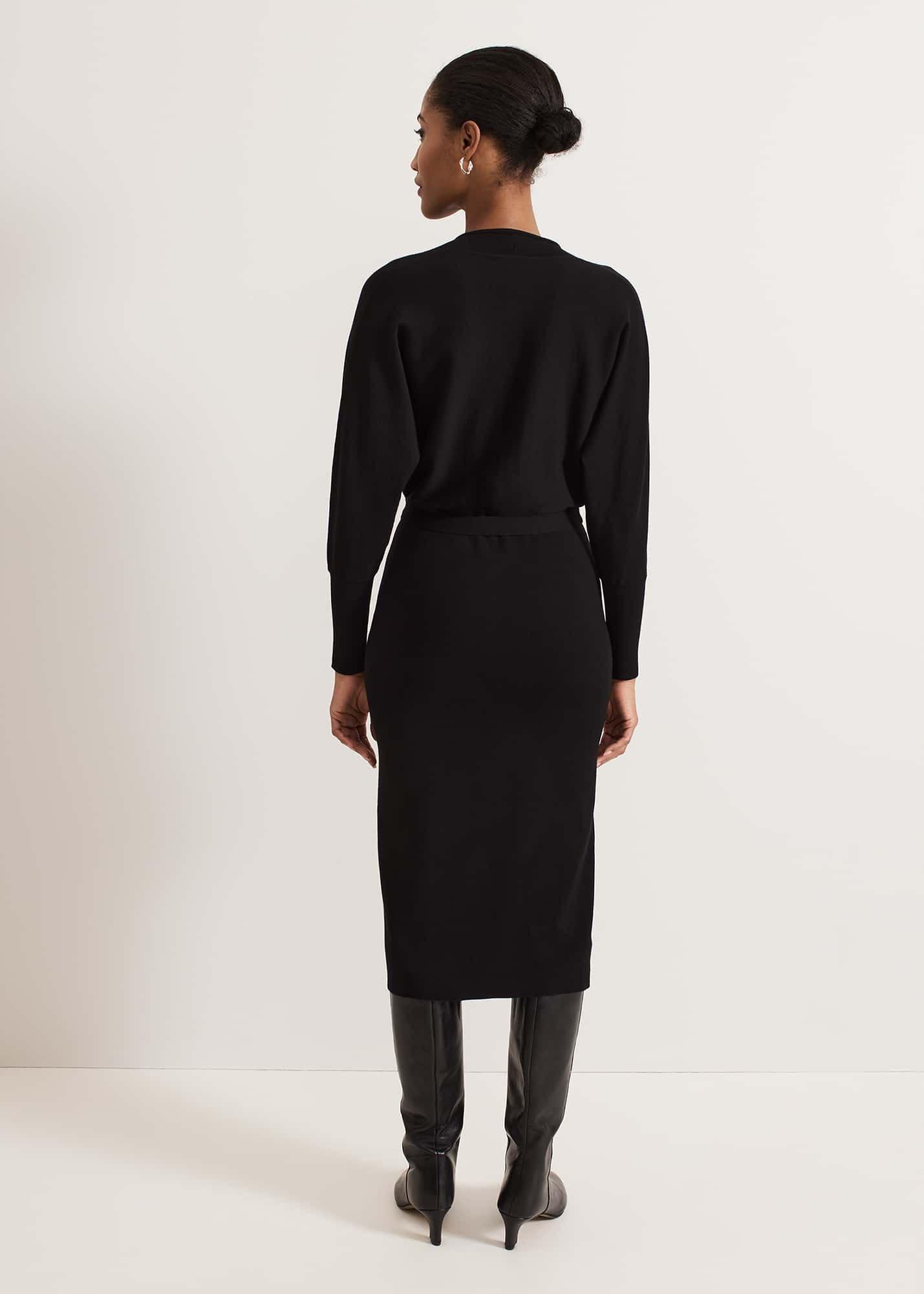 Dixie Batwing Zip Belted Dress