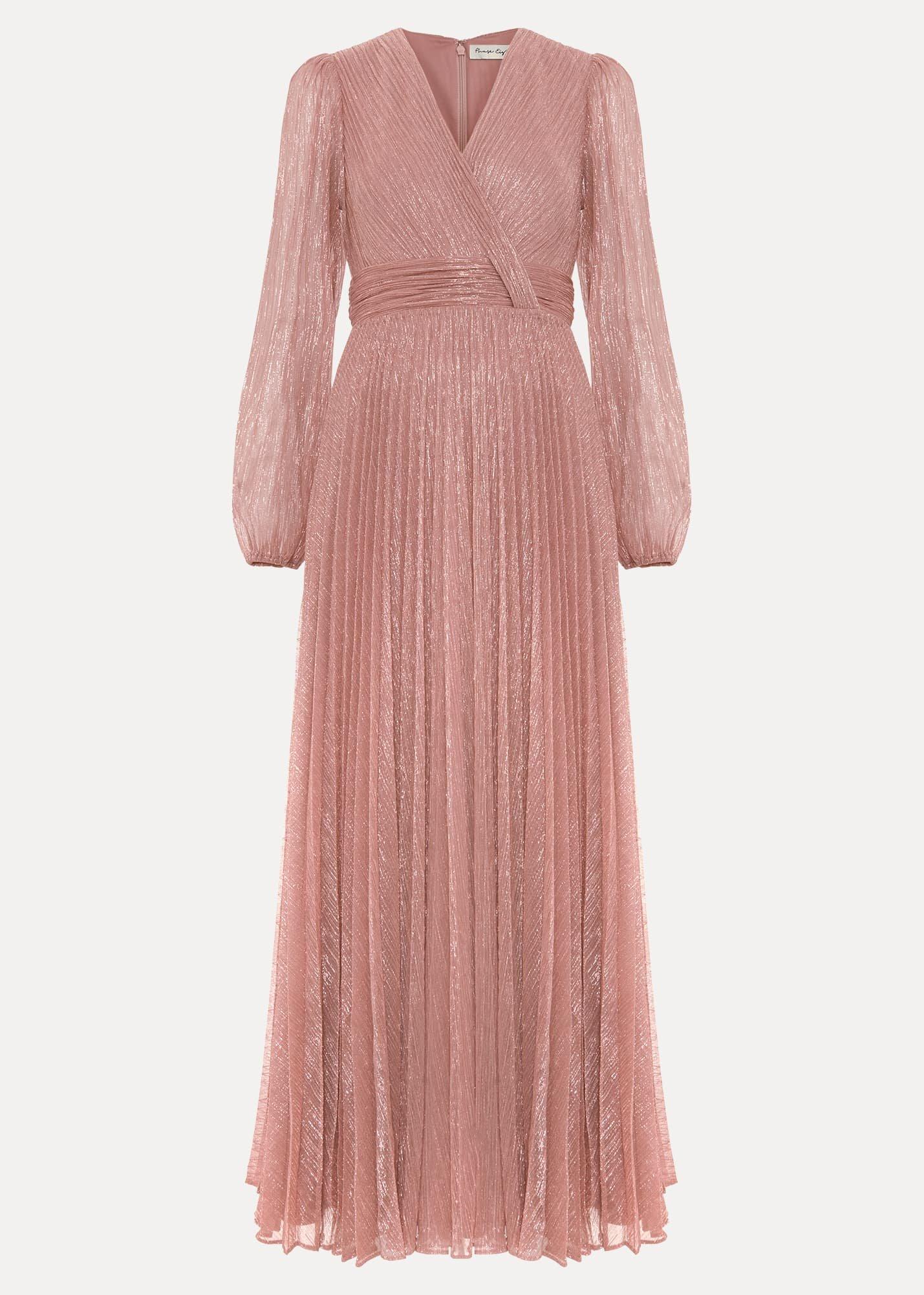 Petite Harper Plise Pale Pink Dress