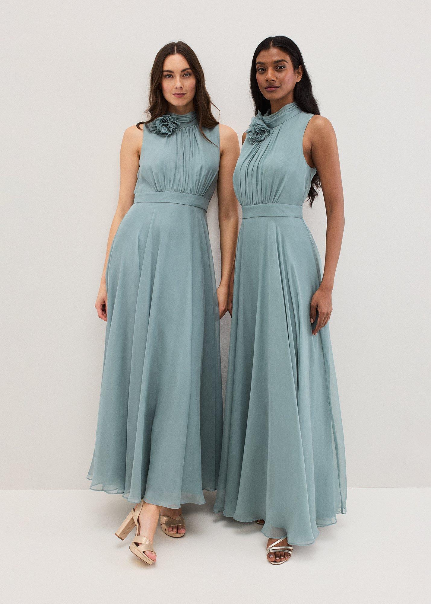 ${product-id}-Petite Lucinda Pale Blue Maxi Dress-Eau De Nil-${view-type}