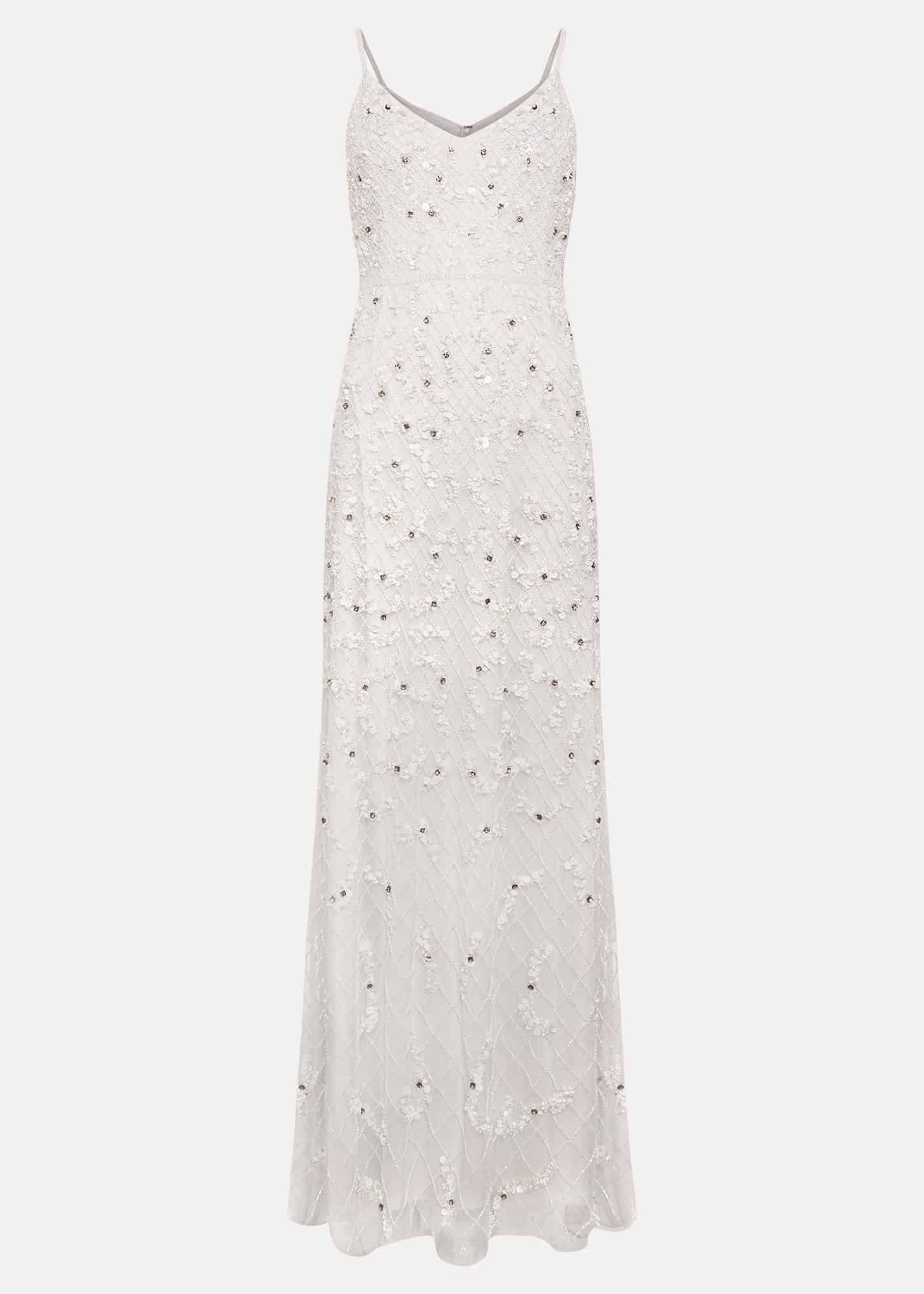Alexia Ivory Embelished Maxi Dress