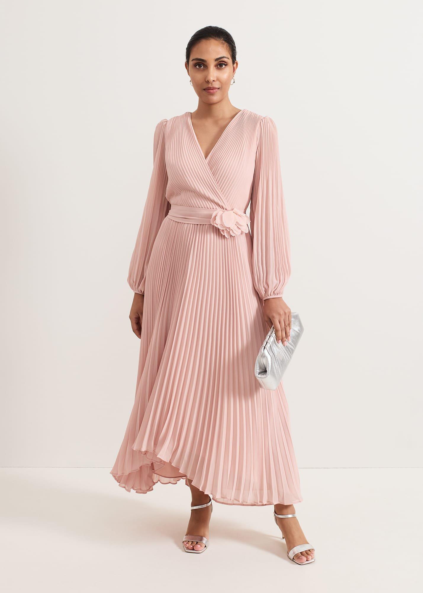 Petite Isadora Pale Pink Maxi Dress