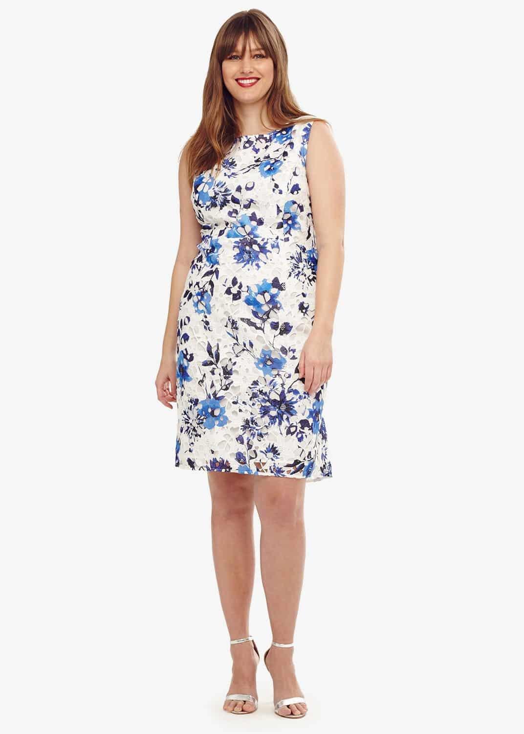 Rochelle Printed Lace Dress