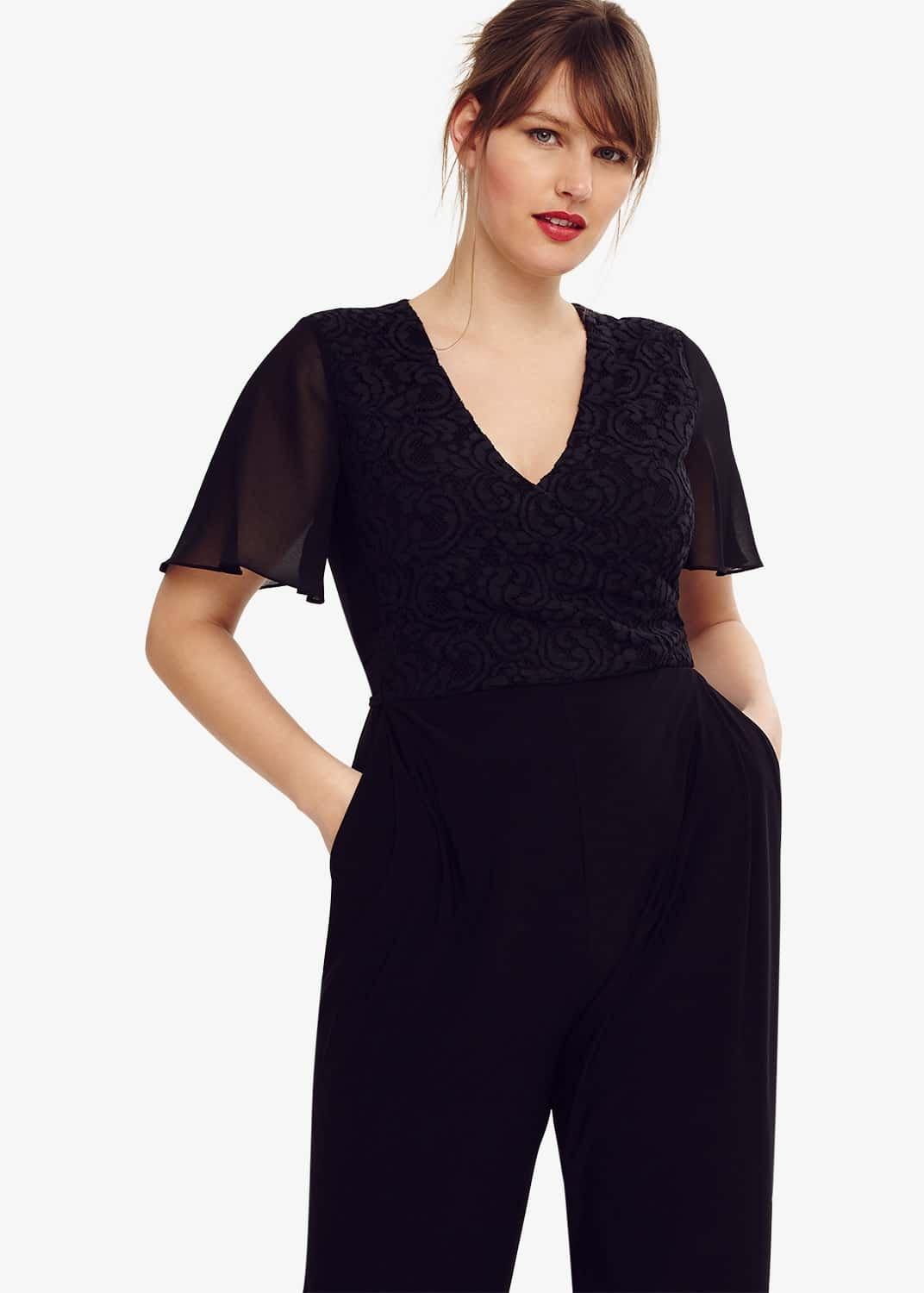 Salma Lace Wrap Jumpsuit
