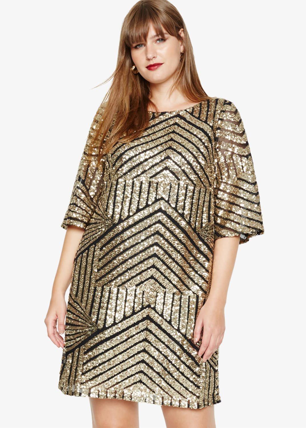 Gillian Sequin Tunic Dress