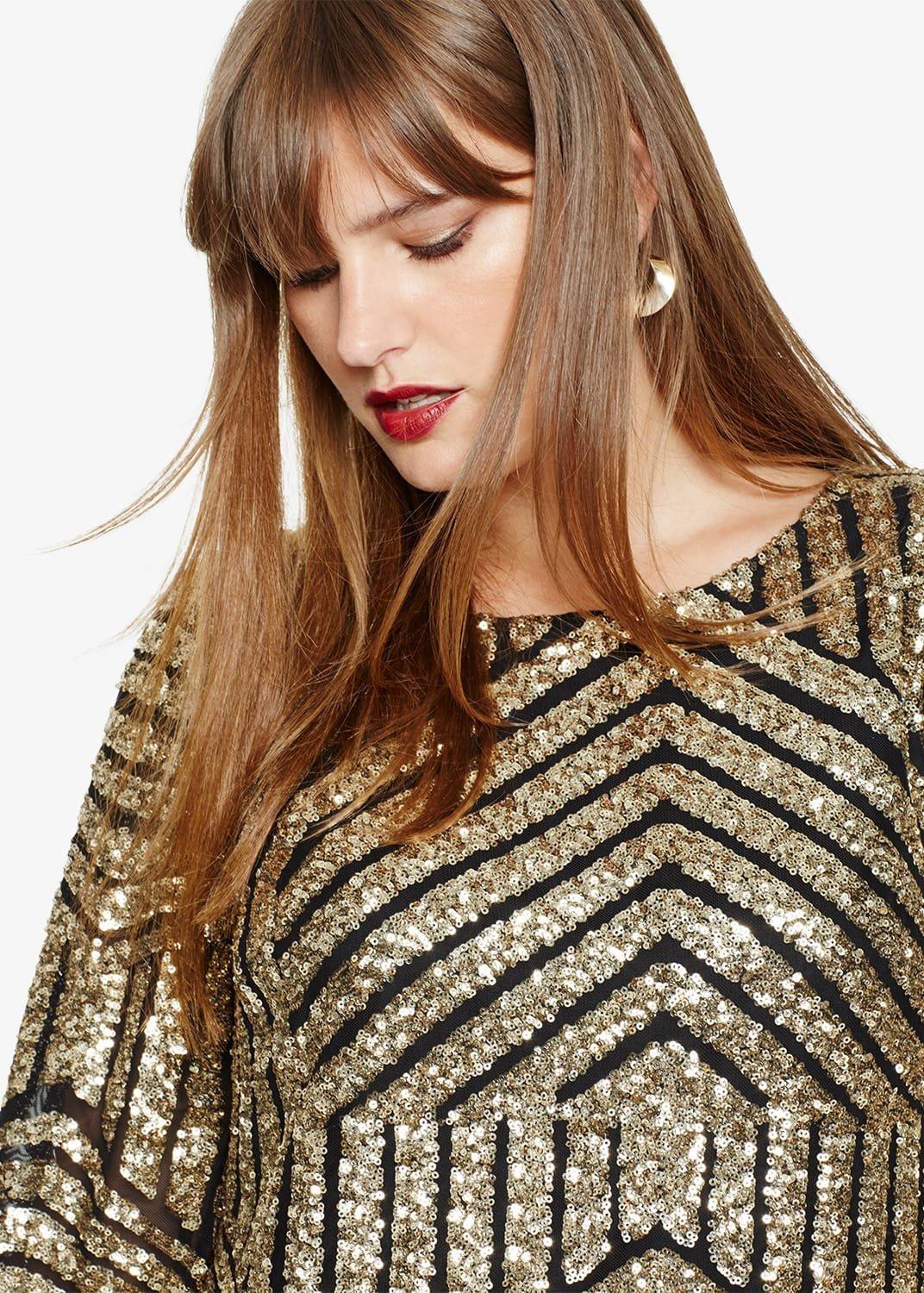Gillian Sequin Tunic Dress