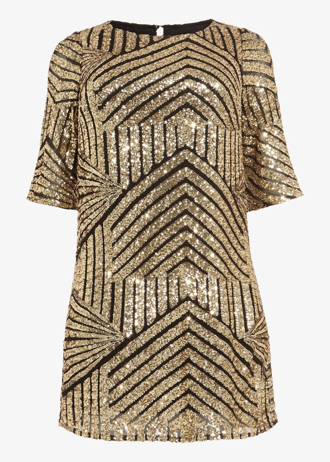 Gillian Sequin Tunic Dress