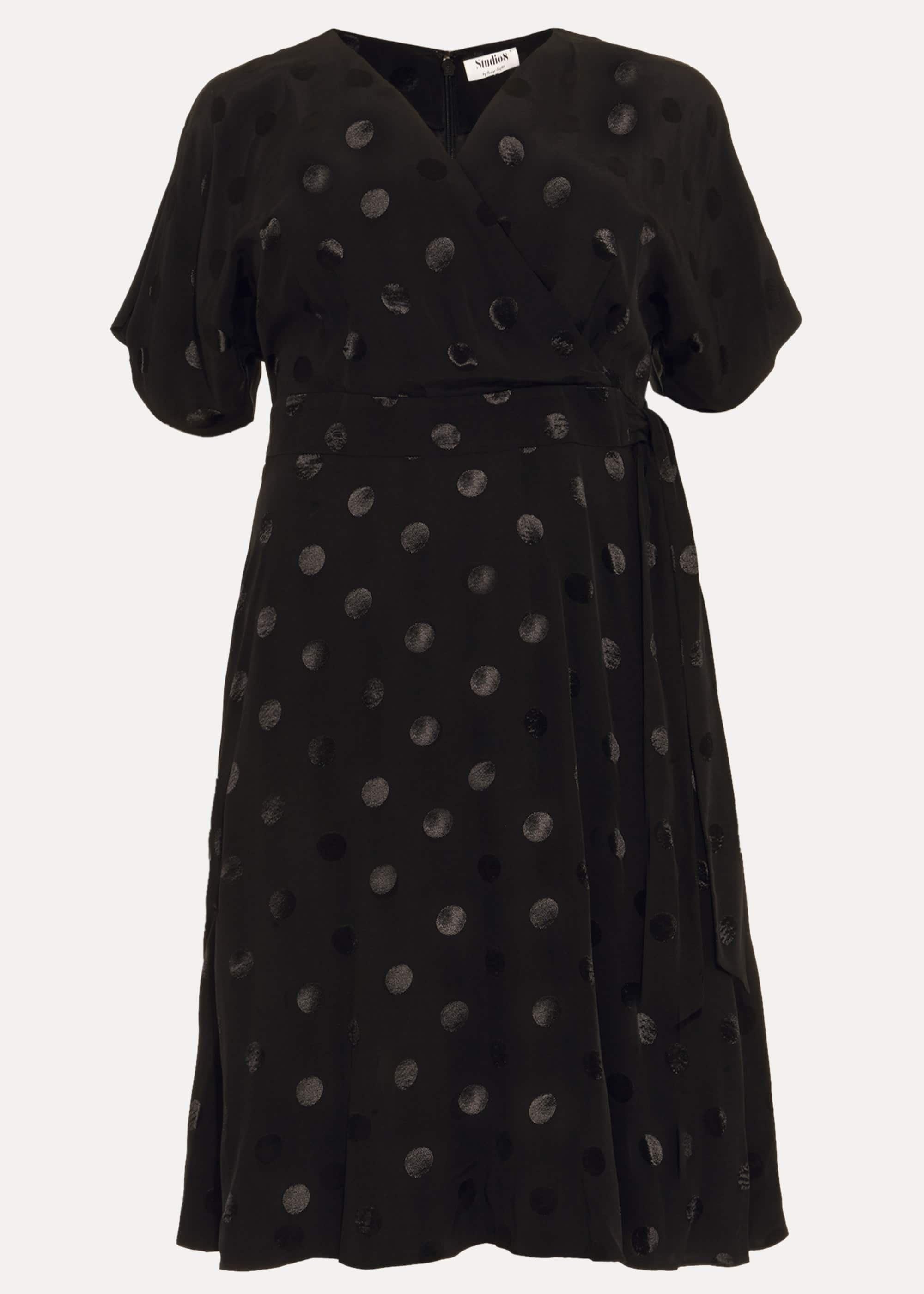 Whitney Spot Jacquard Dress