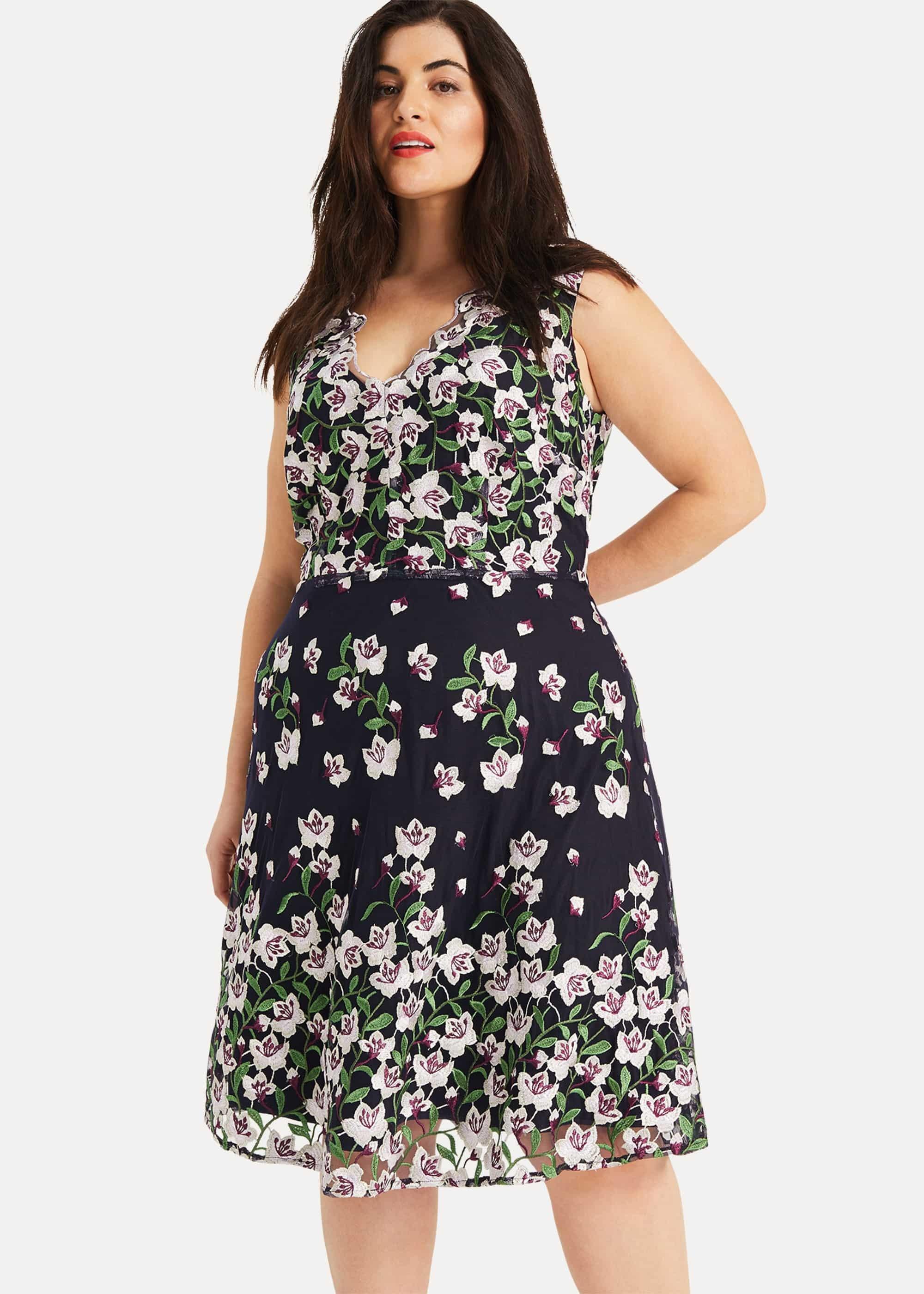Stephanie Embroidered Dress