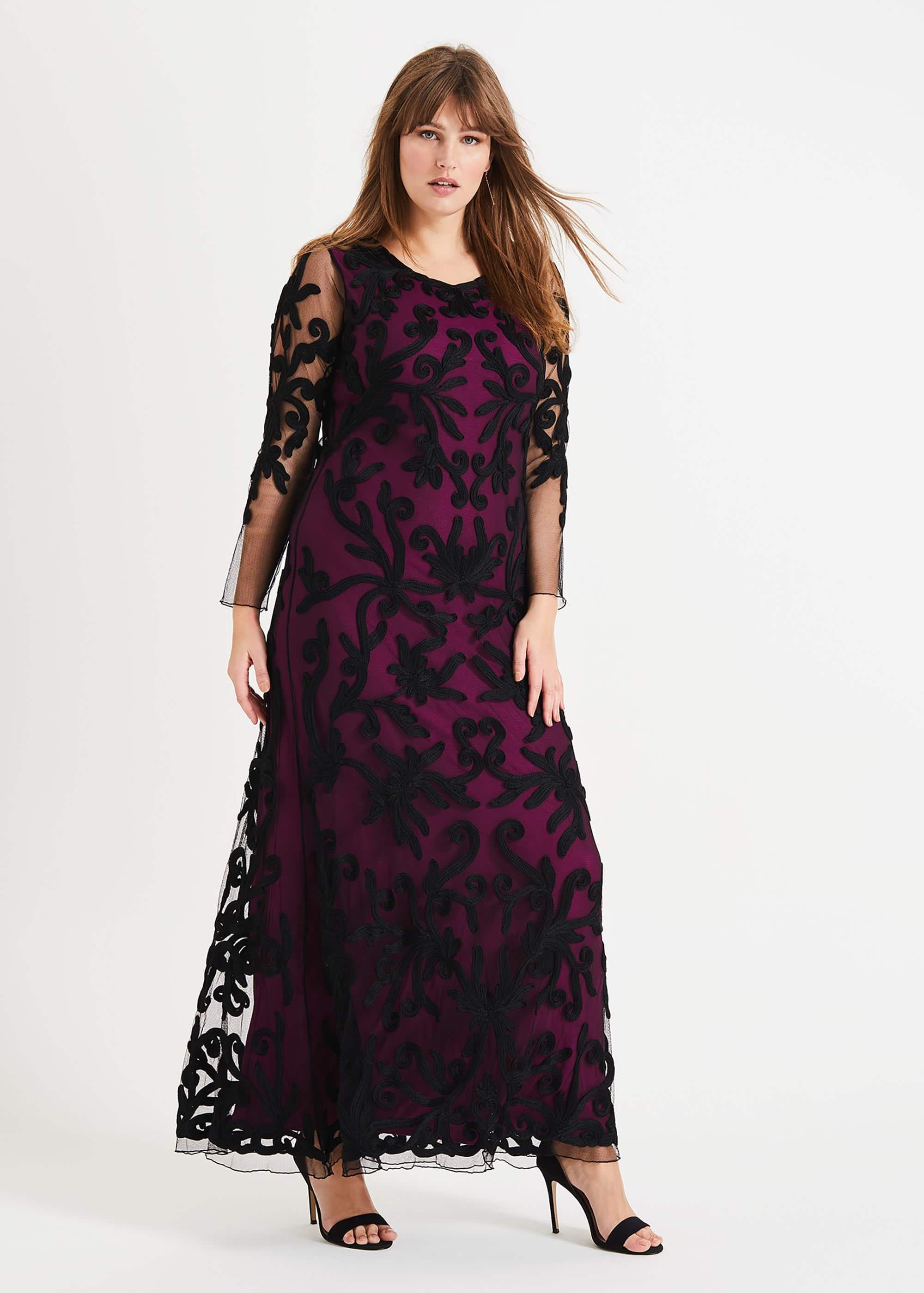 Jenna Tapework Lace Maxi Dress